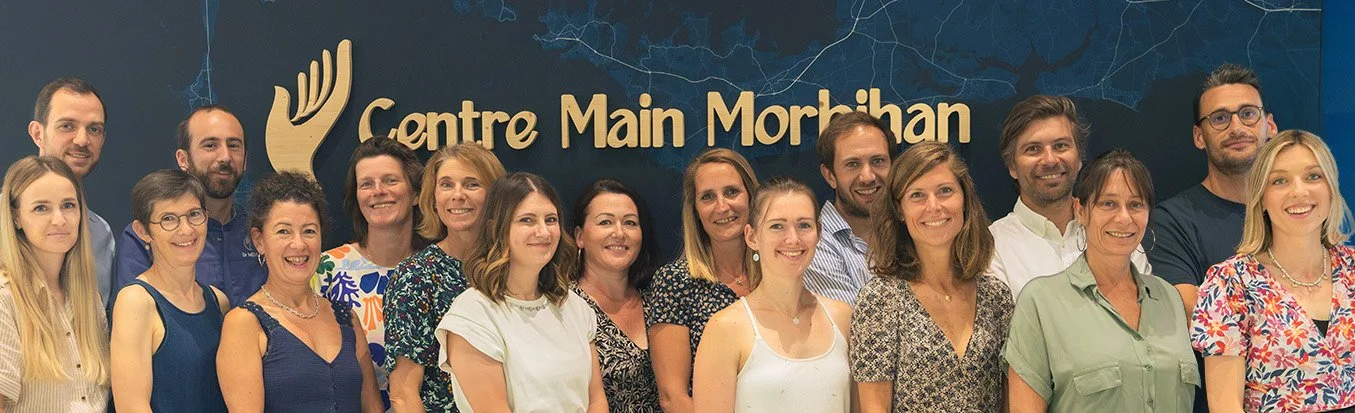 Equipe du Centre Main Morbihan posant tous ensemble.