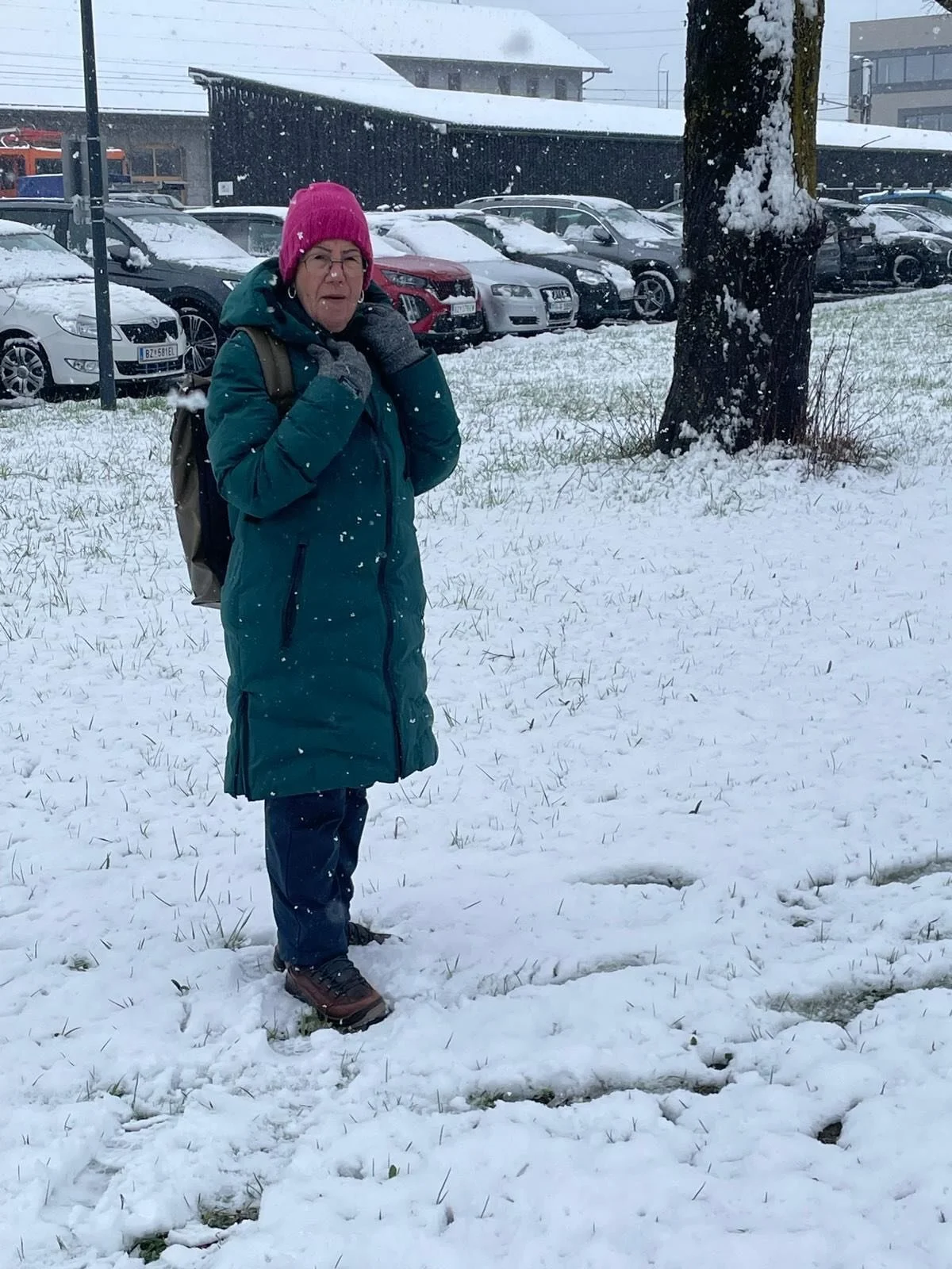 Heute Winter ❄️ und es schneit weiter 😀❄️☃️🎿⛷️