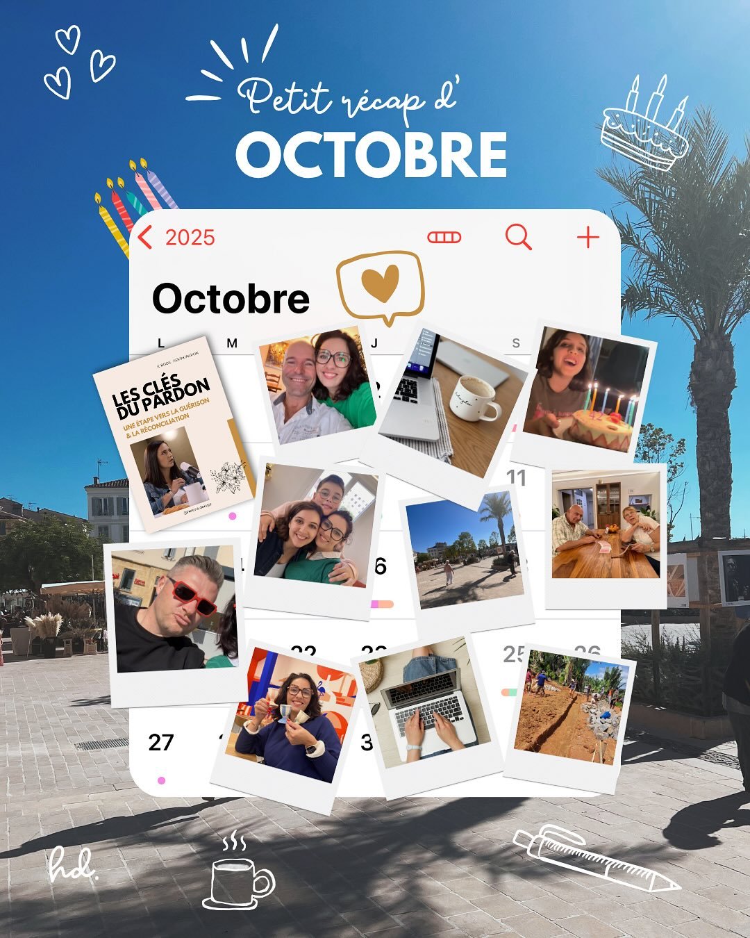 C&rsquo;est d&eacute;j&agrave; fini ?! 👀

Des projets boucl&eacute;s, des rencontres marquantes, un e-book lanc&eacute;, deux chapitres de plus &eacute;cris et de beaux souvenirs en t&ecirc;te.

Je termine ce mois reconnaissante et pleine d&rsquo;&e