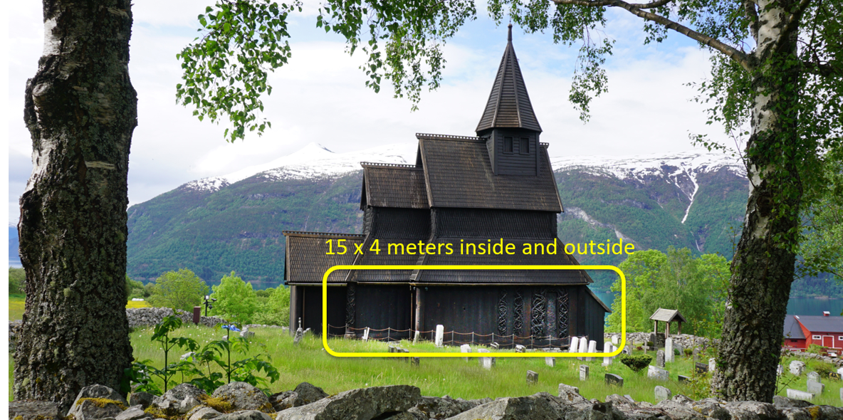 Digitalisering av Urnes Stavkyrka med detaljer