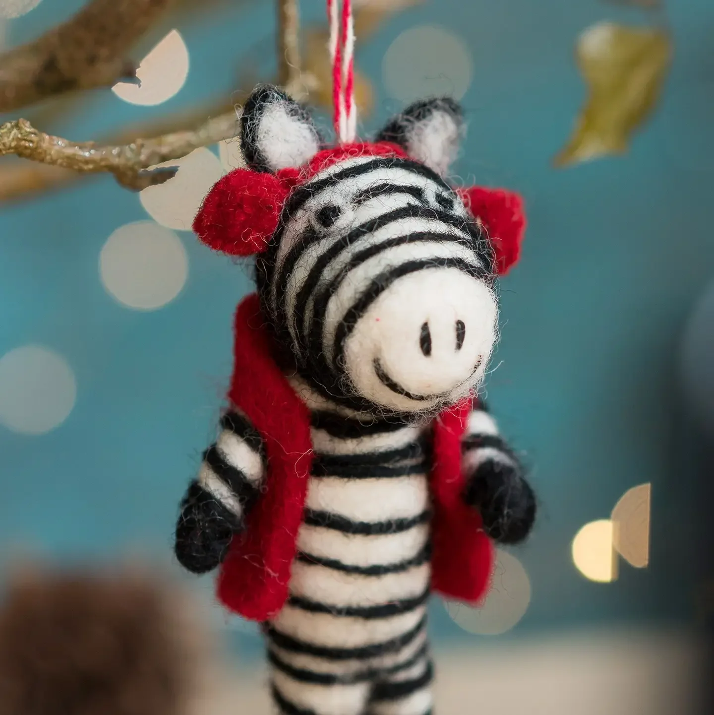 Zebra Felt Decoration