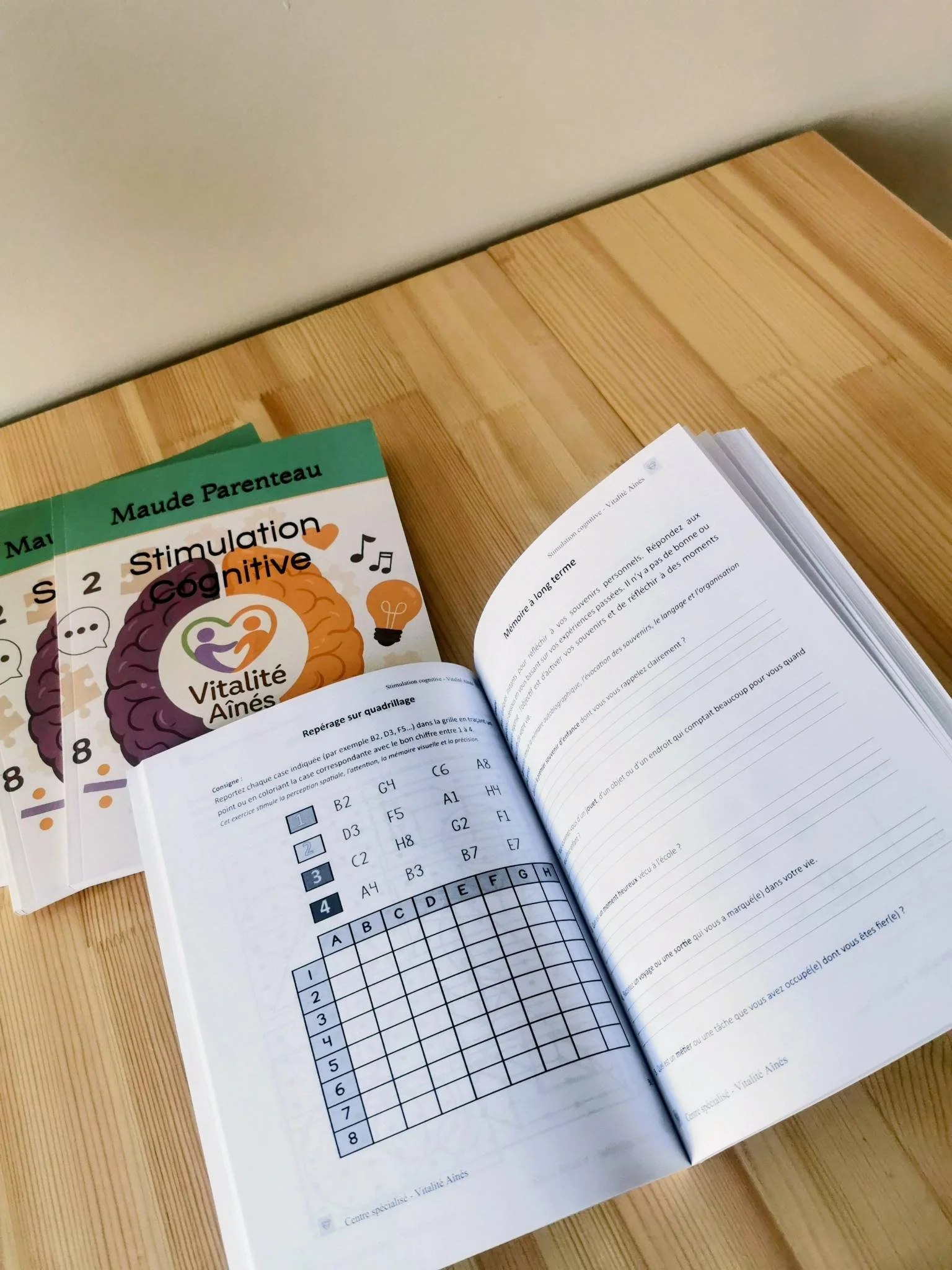 Notre livre de Stimulation Cognitive est enfin arrivé à Vitalité Aînés !