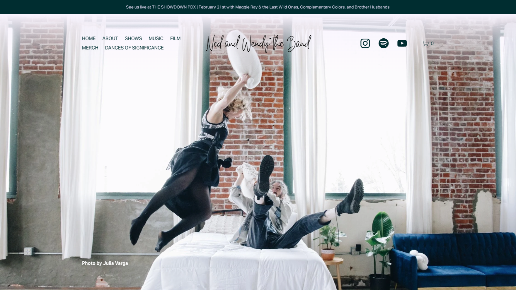 Ned and Wendy the Band: Artist Website