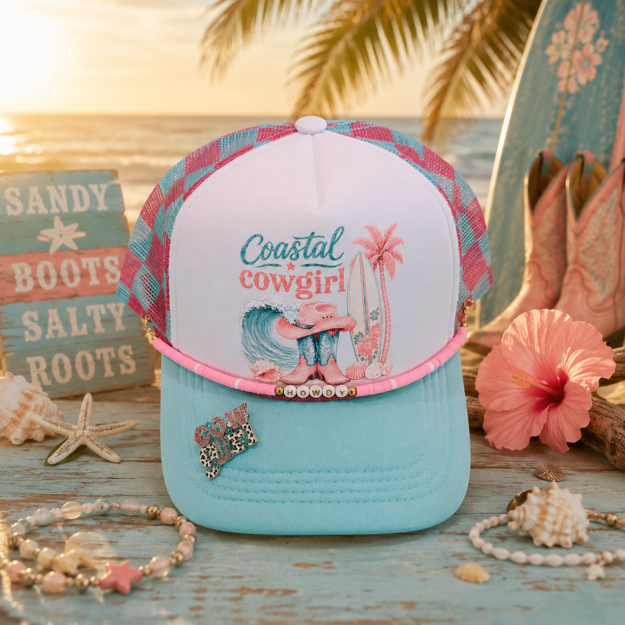 Coastal Cowgirl Trucker Hat
