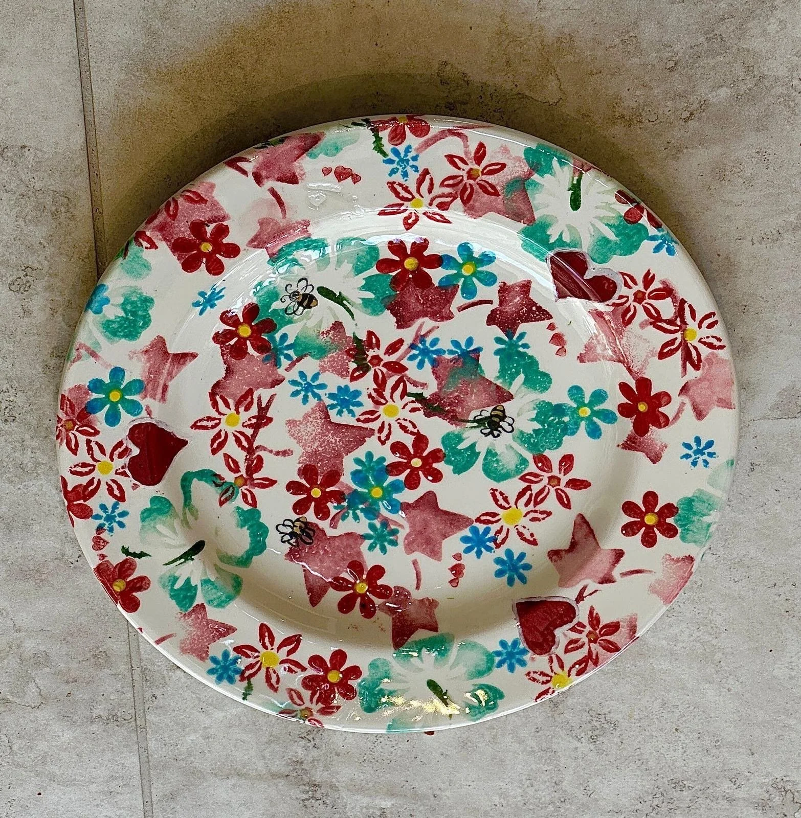 pottery painting plate