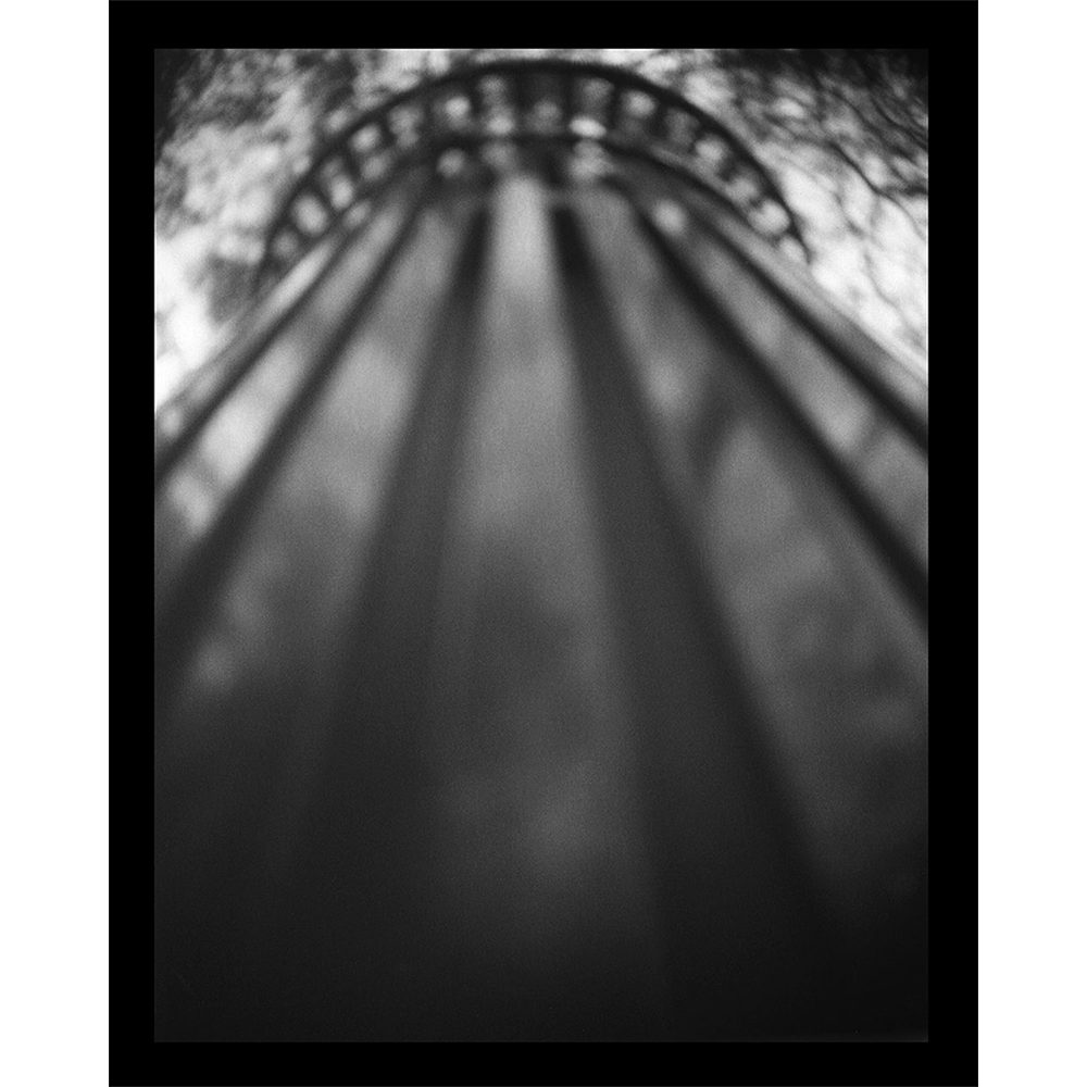 Black and white pinhole photograph title "The Can" - 11.x14 print ready to fram.