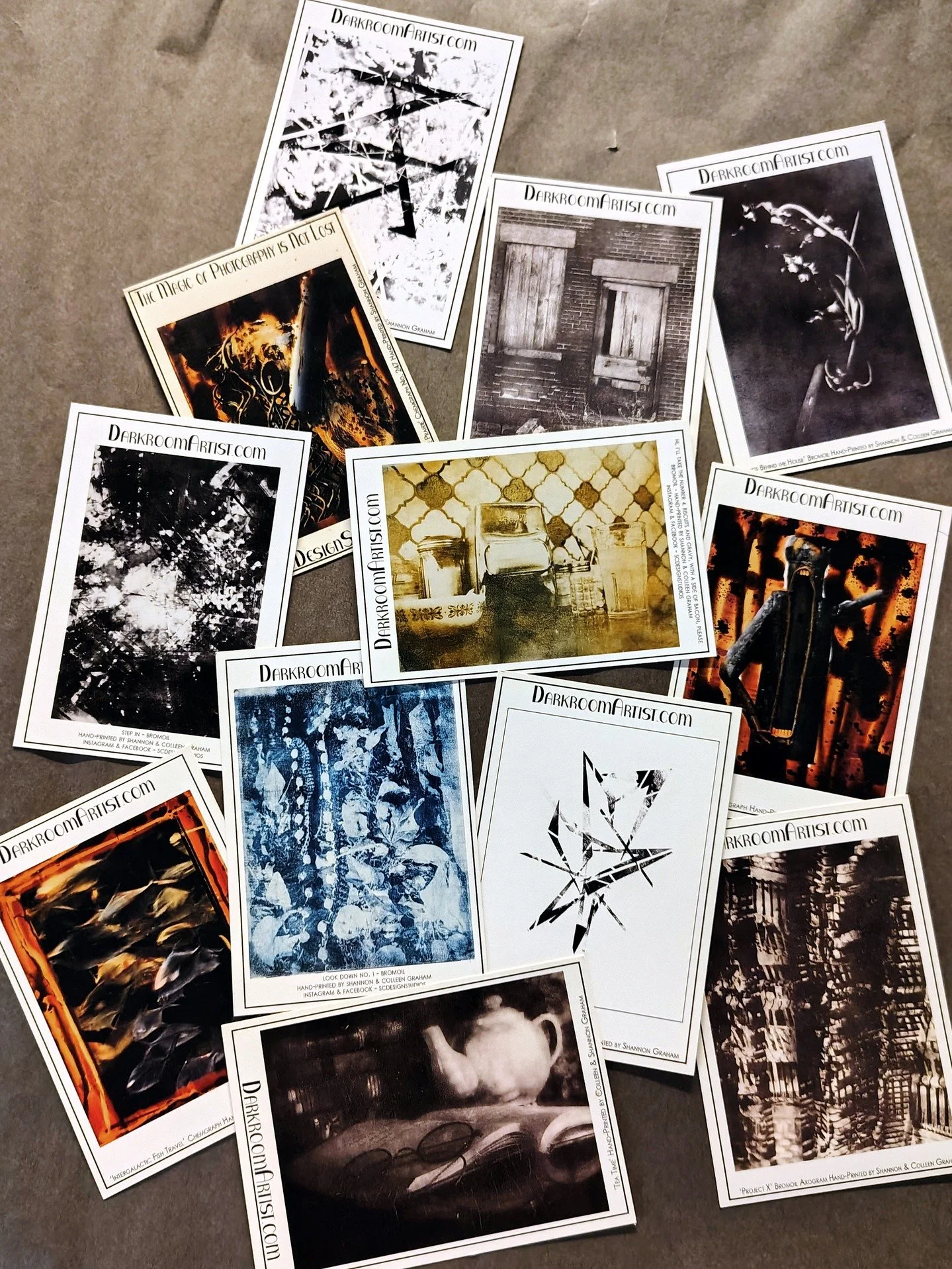 From art galleries to festivals, these cards serve us well. Planting the seed when someone connects to our art. Like the other day...it may be 9 months or 5 years later, but they can't forget their favorites and come back for the sale!

Check out the