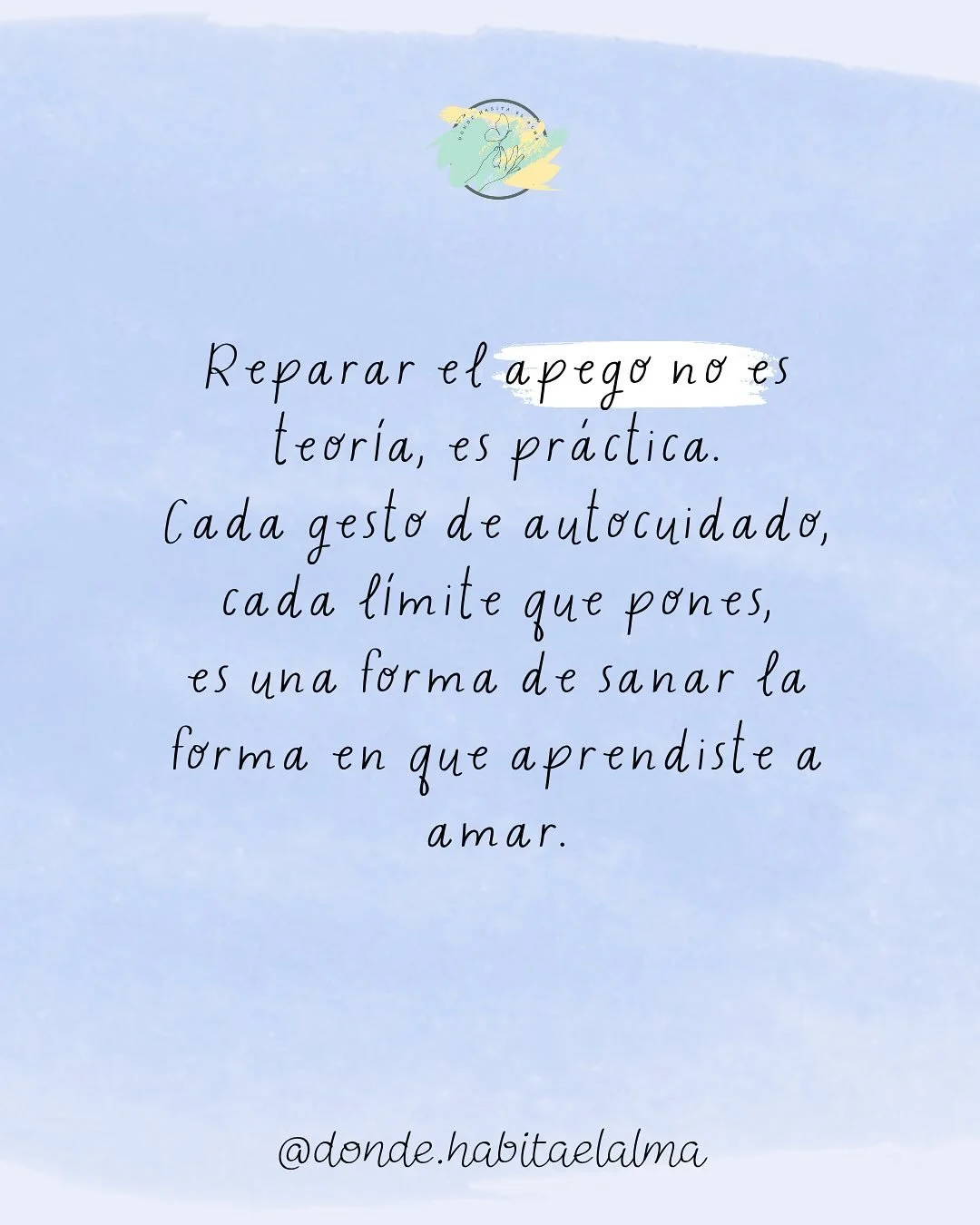 El apego no se repara en un d&iacute;a, se repara en cada elecci&oacute;n diaria:
decir lo que sientes, pedir con respeto, dejar ir lo que te duele,
volver a ti cuando el miedo te saque del centro.

💚 Cultivar v&iacute;nculos seguros empieza en c&oa