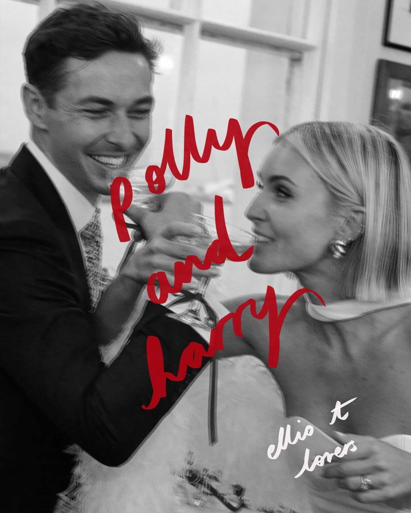 ❣️ ELLIO T LOVERS: Polly &amp; Harry 🌹 I was incredibly lucky enough to work with the coolest bride Polly on the stationery for her wedding - a digital invite, and all the pieces for the day🤍  Harry is a pilot, so we had flying-themed details throu