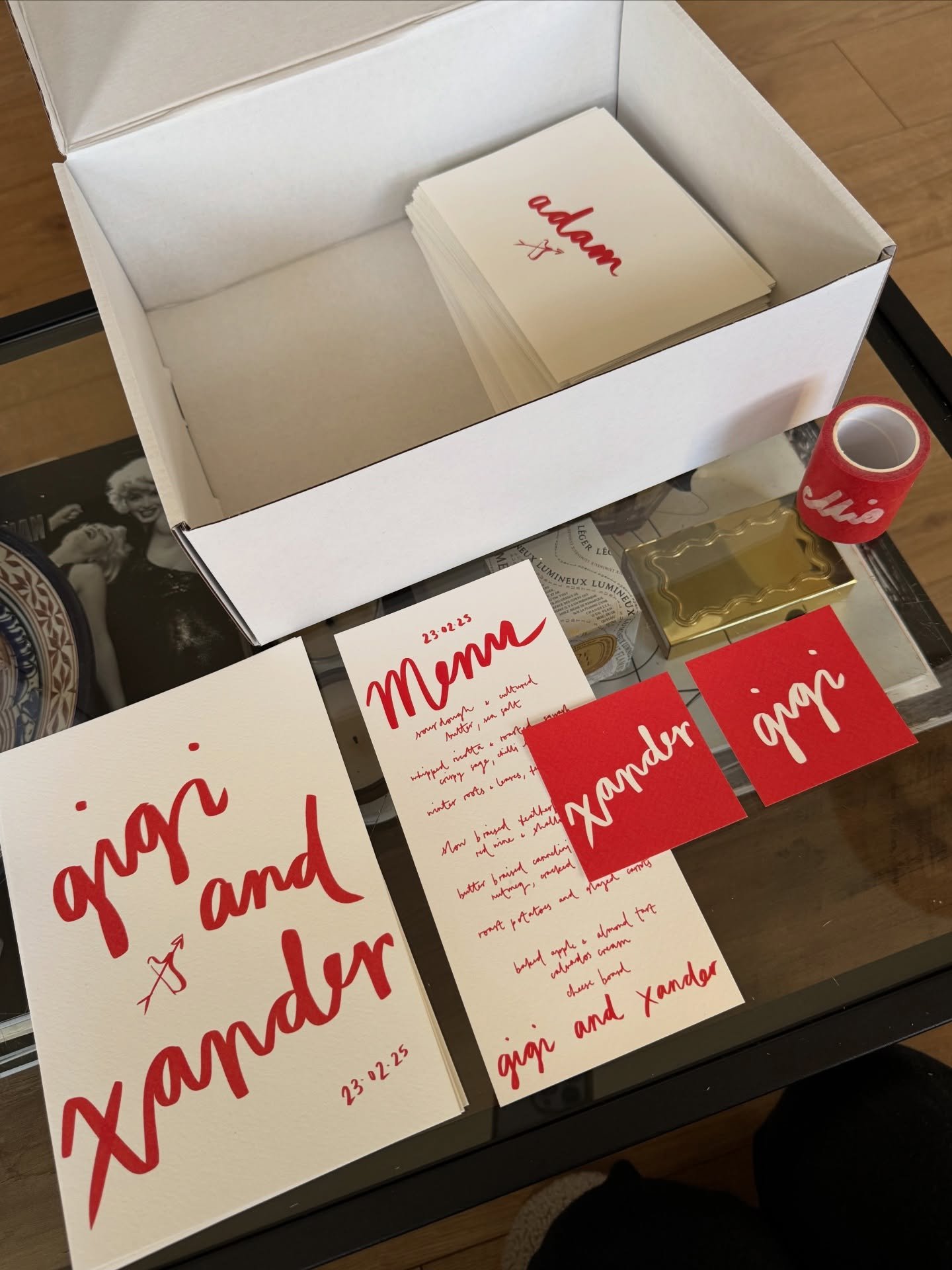 BTS packing up the pieces for Gigi &amp; Xander with  @rebeccavalentinedesign, at Sudeley Castle back in Feb.  More coming soon&hellip; Would you guys want to see this set as part of a new semi-custom offering? ❣️