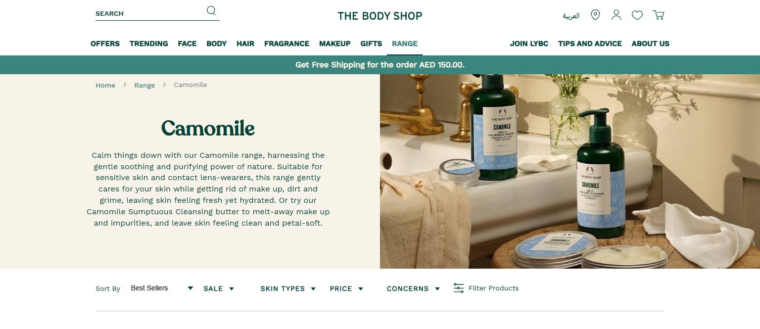 Hero copy for Camomile landing page