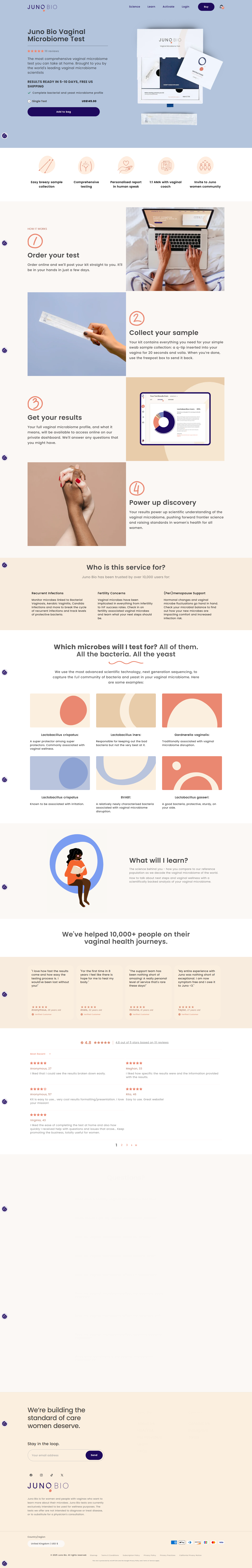 Product page UX copy