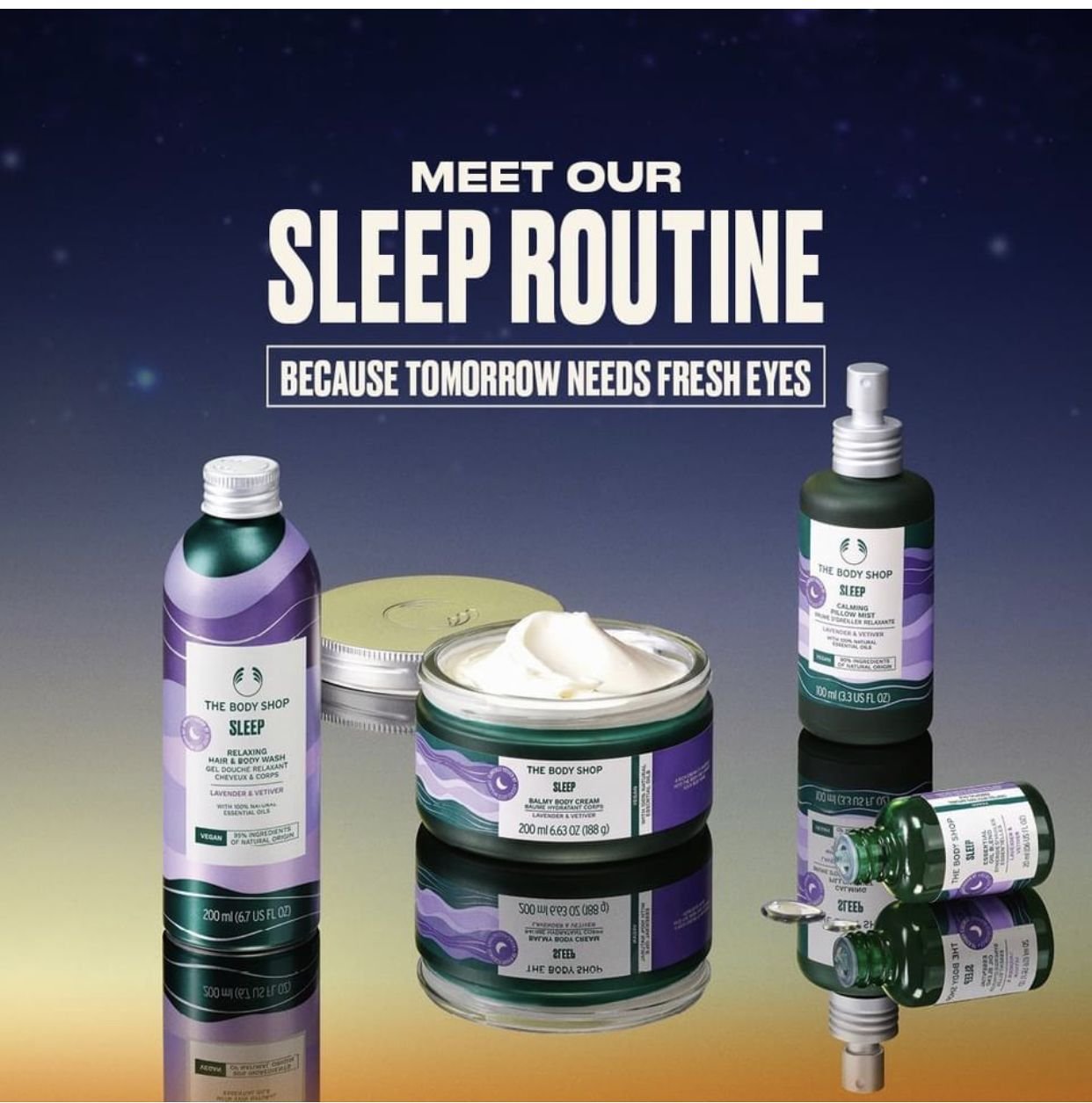 Ad copy for Sleep range launch