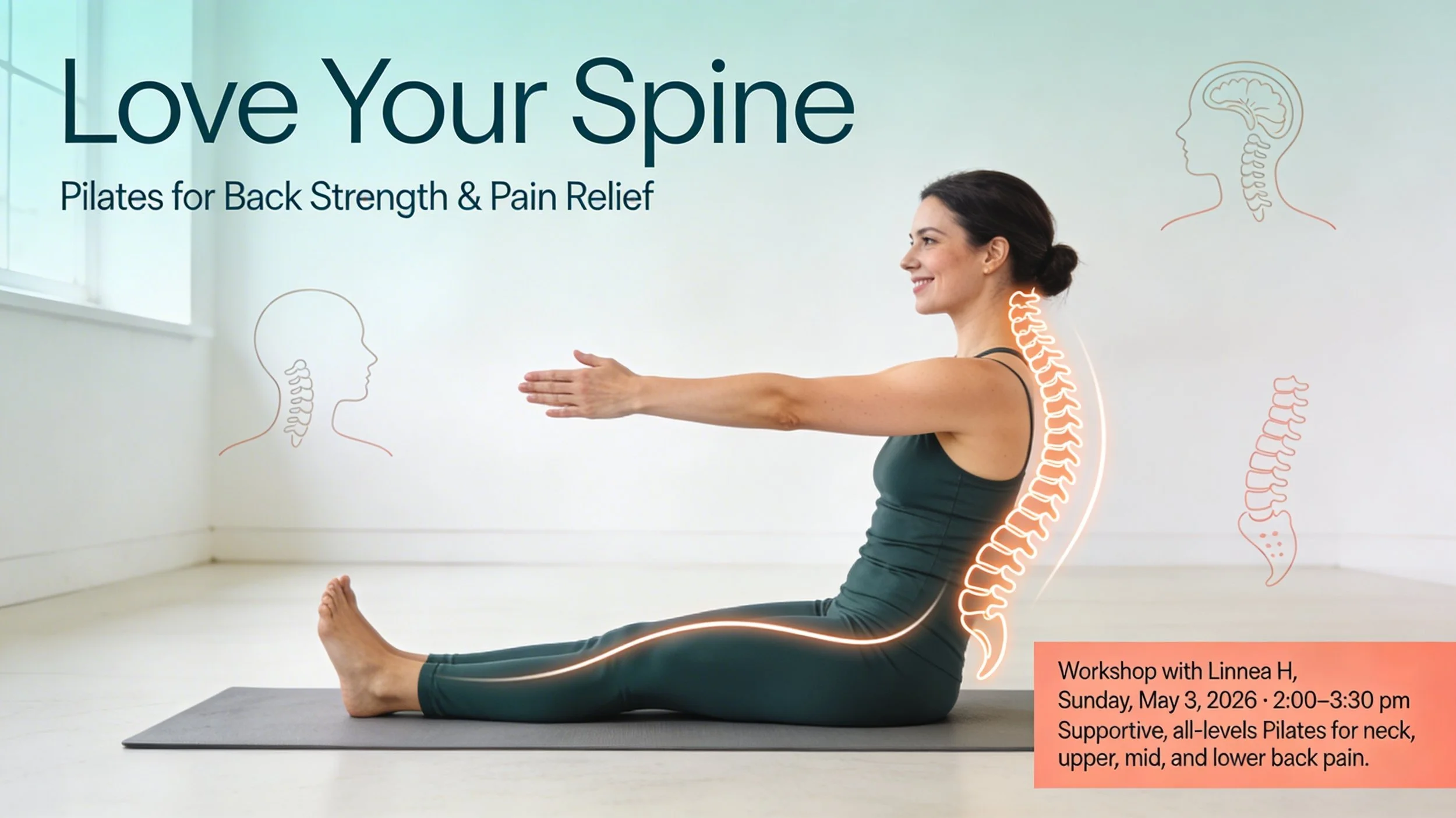 Love Your Spine: Pilates for Back Strength & Pain Relief