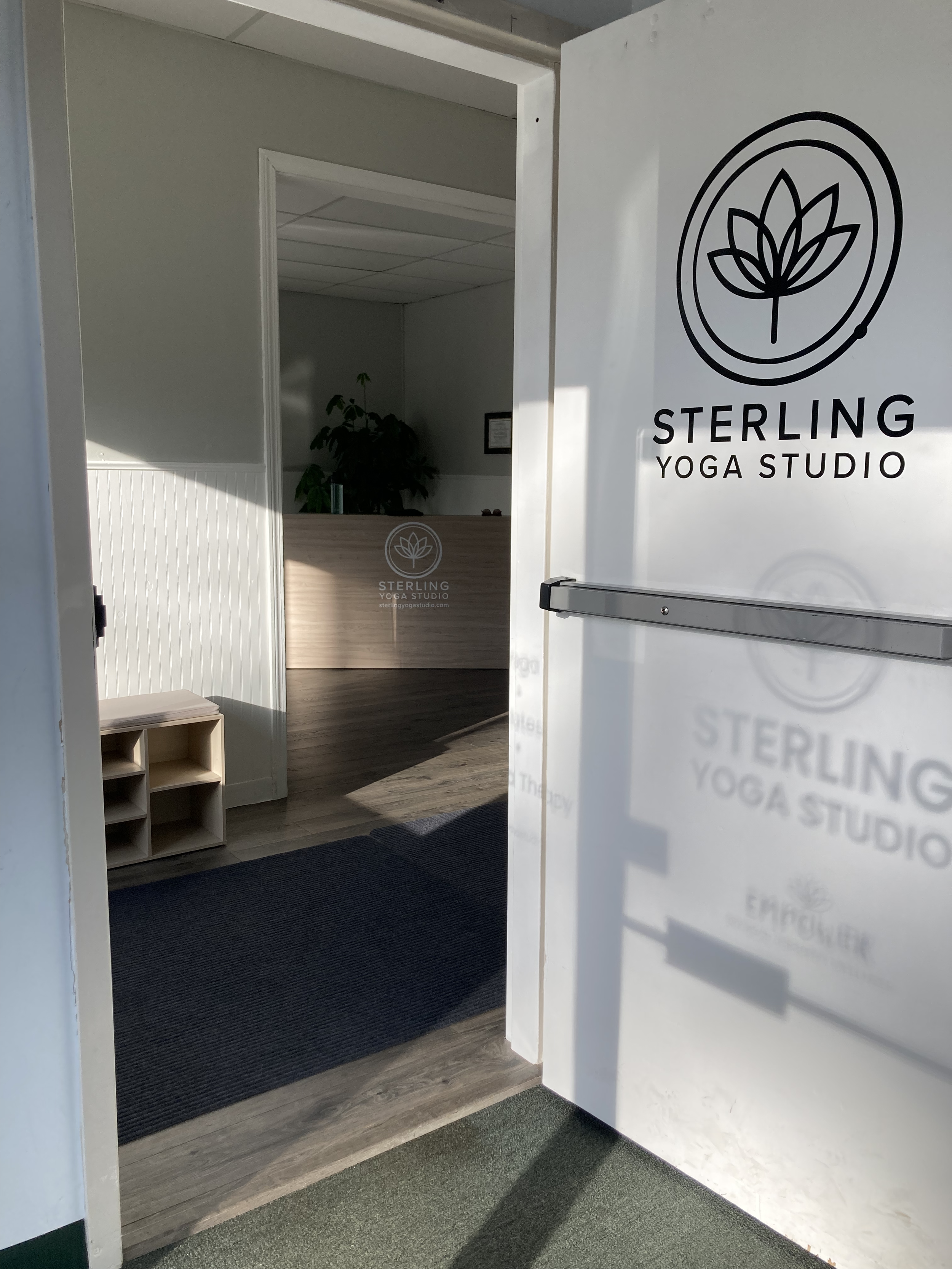 Sterling Yoga Studio Doors Open