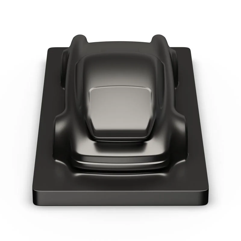 Porsche 911 sculpture - Satin black car paint