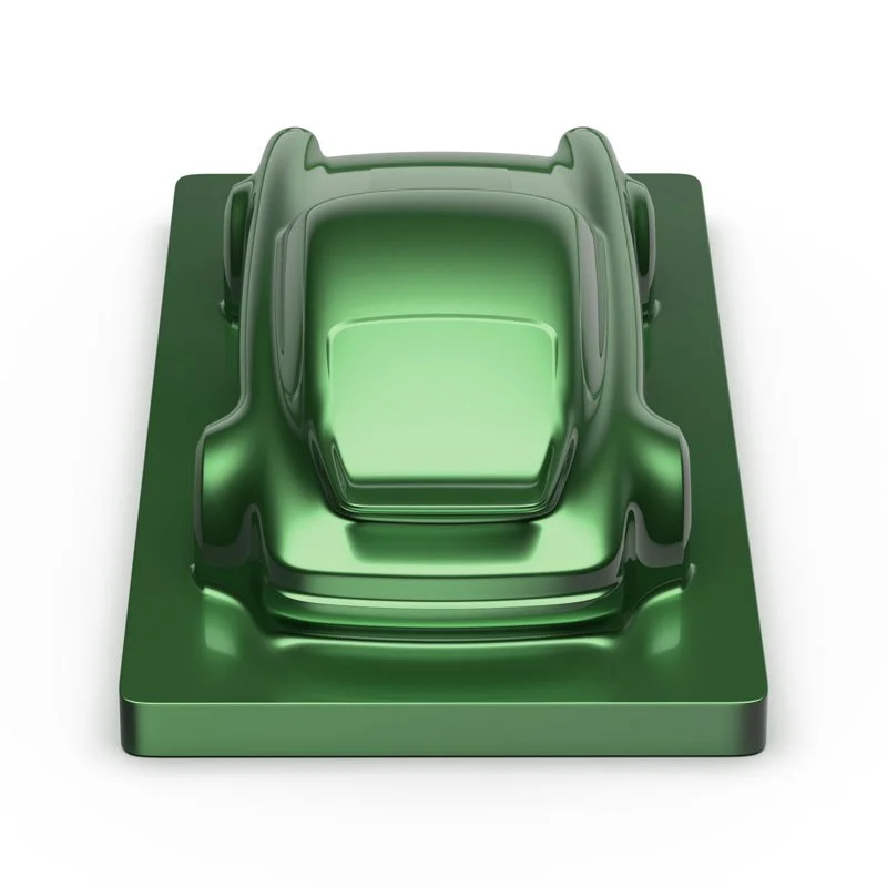 Porsche 911 sculpture - Green car paint
