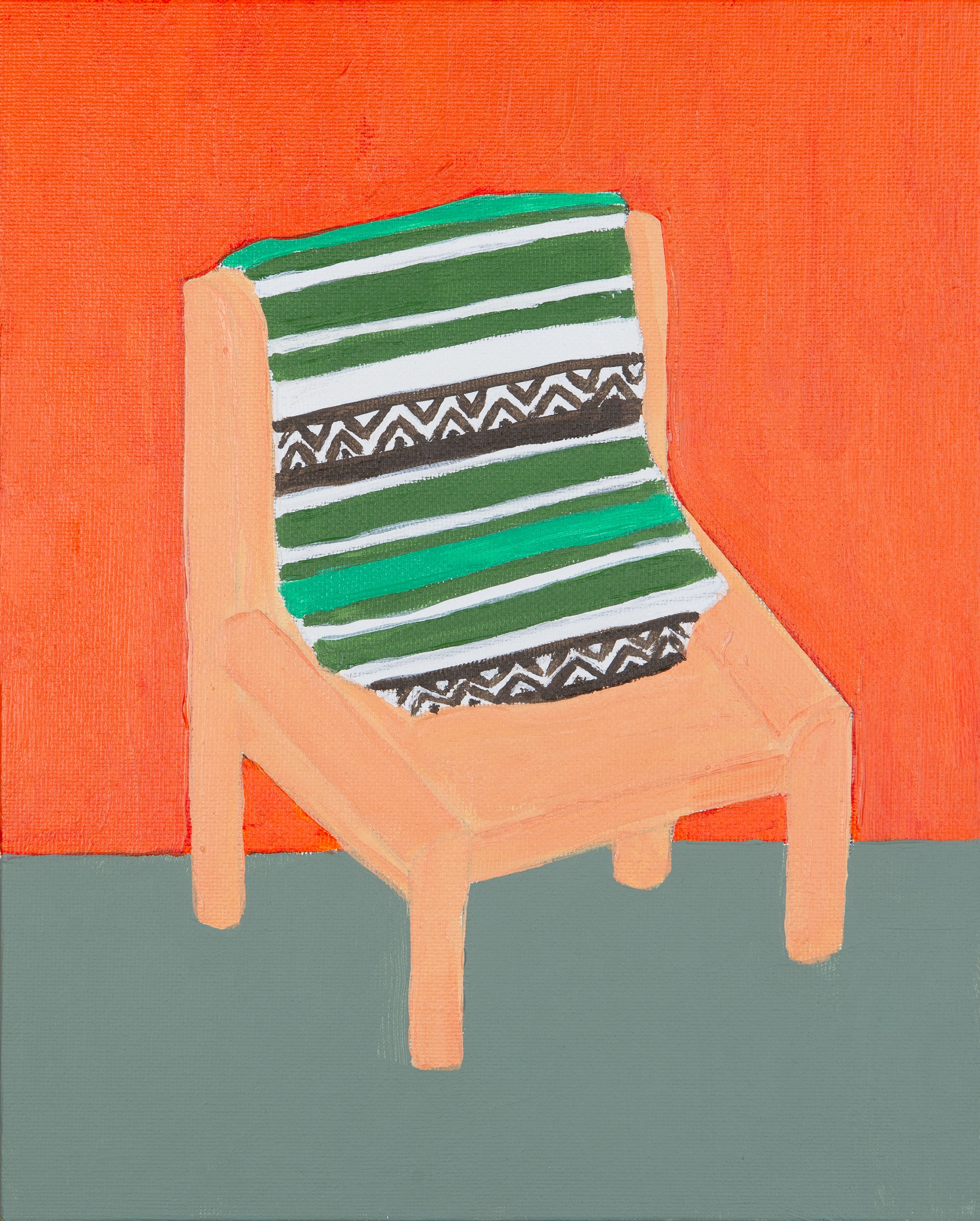 Chair with Mexican Blanket