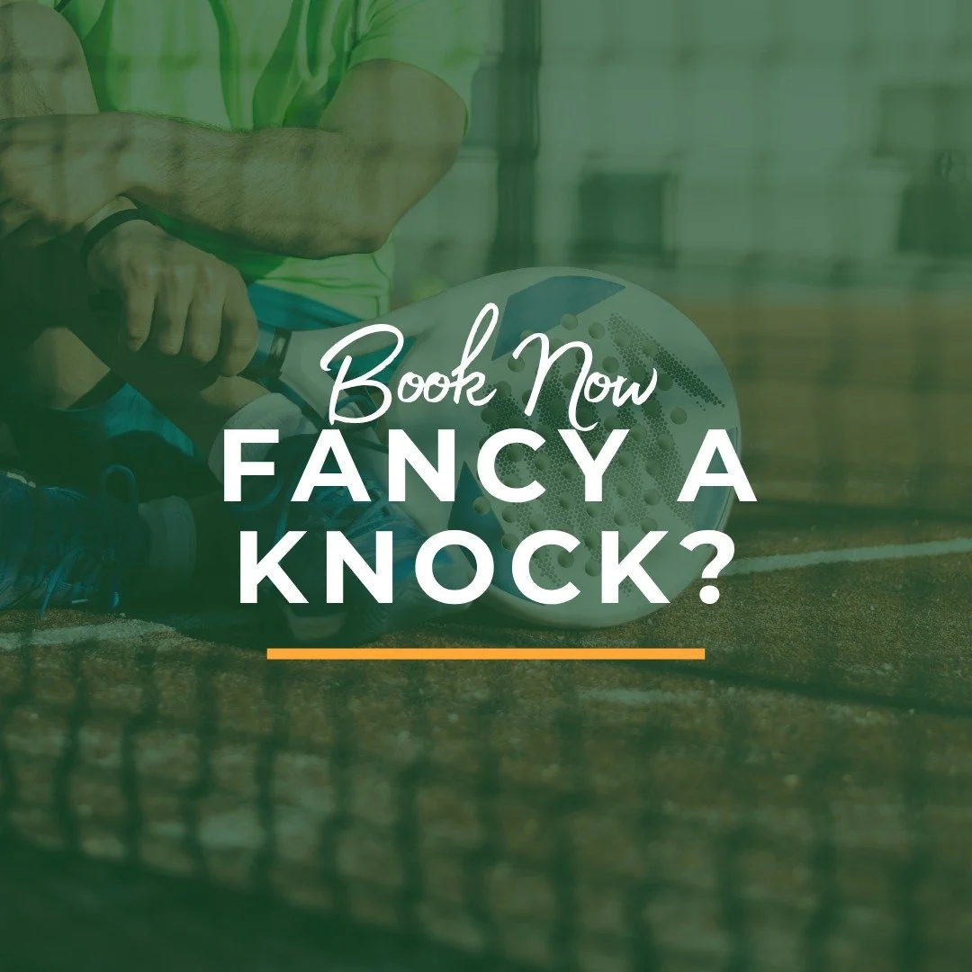 There&rsquo;s still some availability on the padel courts this Sunday between 1pm and 5pm.

Gather your playing partners and book your court online while spaces remain.