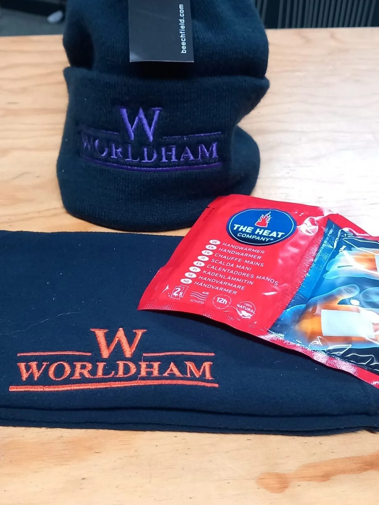 Winter is coming! Wrap up warm with the Worldham bobble hat and snood. Don&rsquo;t forget the handwarmers. Available in the club house.