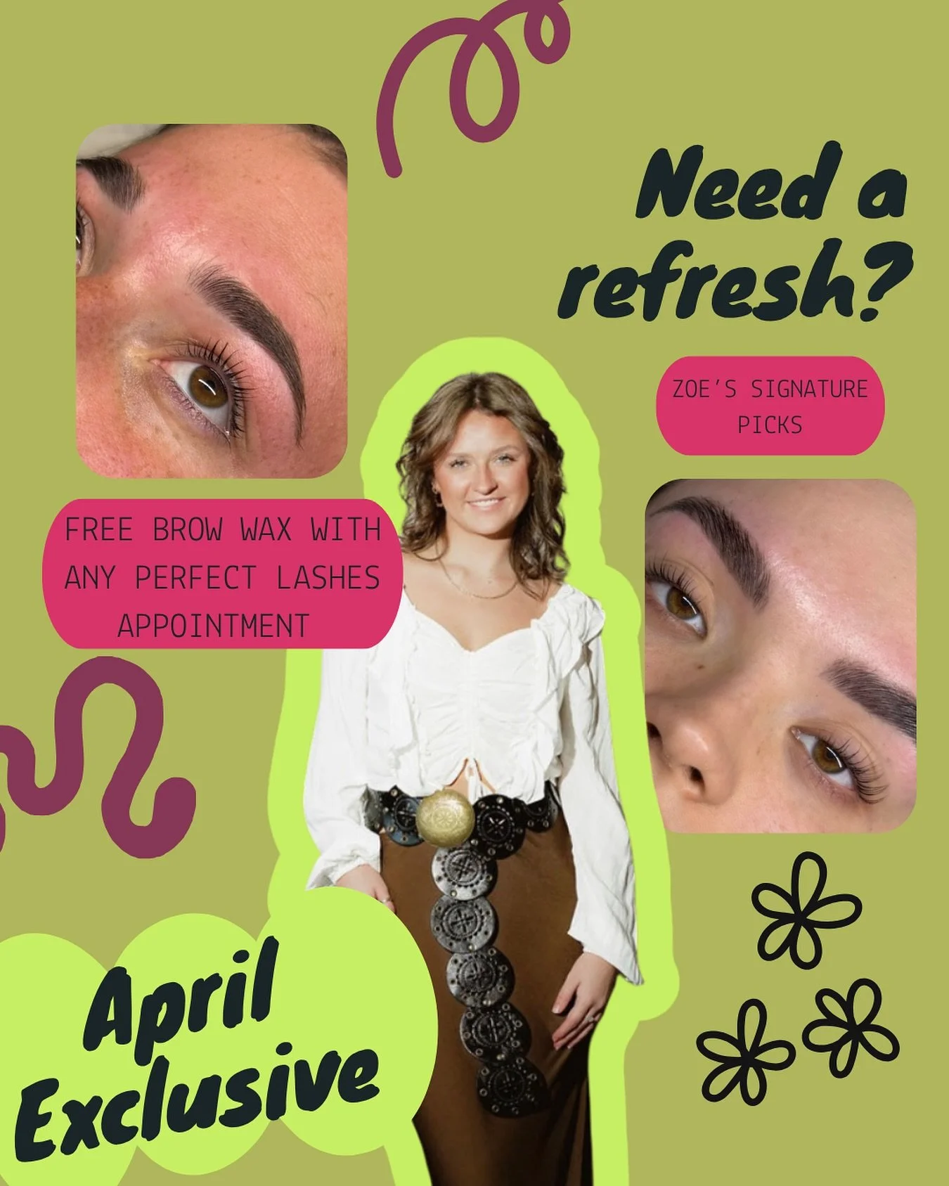 You heard that right&hellip; Complementary brow wax with all Perfect Lash services scheduled with Zoe during the month of April 💛🤭

Snag your spot with the link in our bio 💌

#murfreeborotn #murfreesborosalon #murfreesborolashes #murfreesborobrows