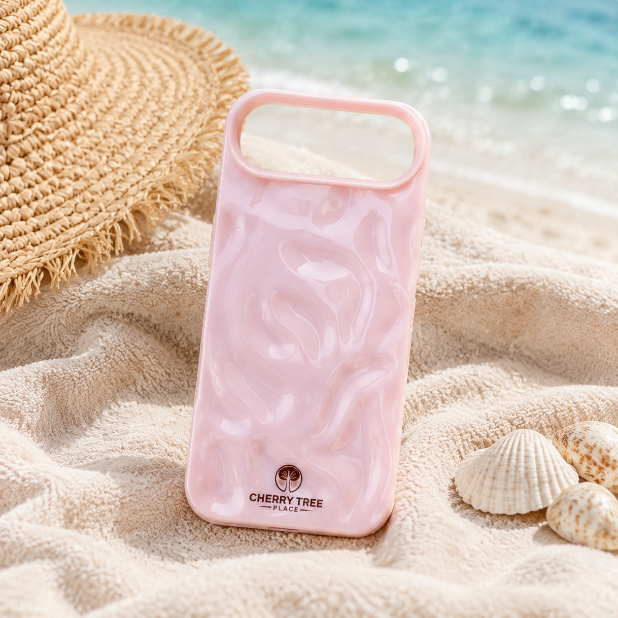 Pearlescent pink ripple case by the sea.png