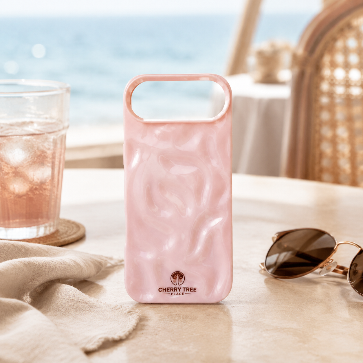 Blush Ripple Phone Case by the Sea.png