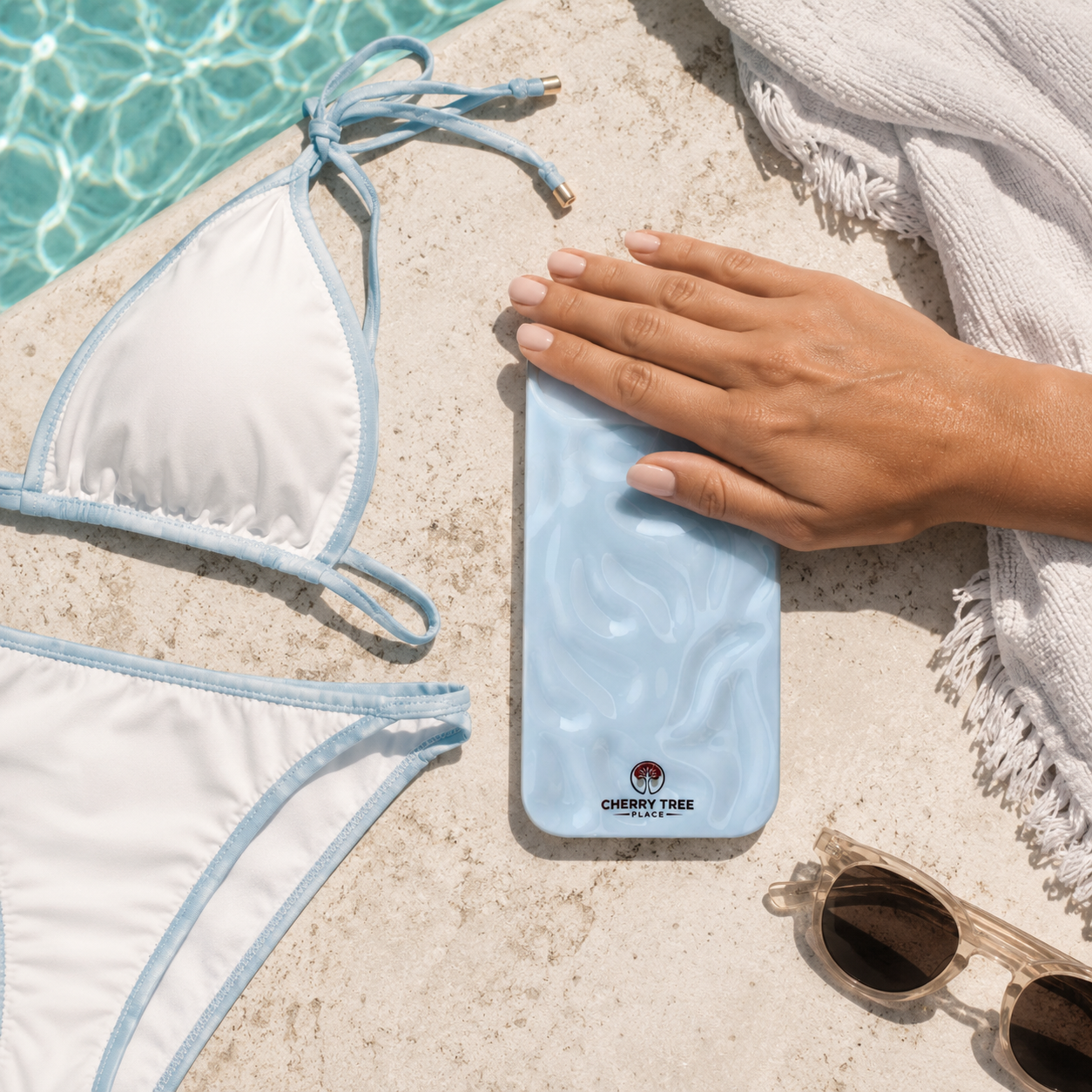 Poolside powder-blue case and white bikini.png