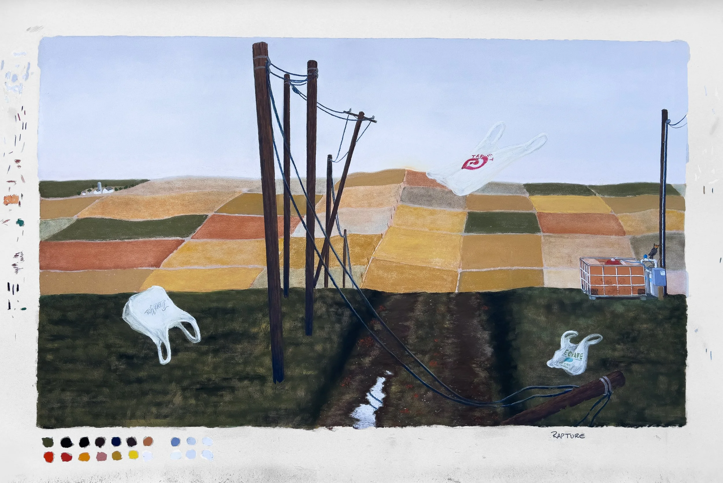 Rapture, 2024, Pastel on paper, 24x36"