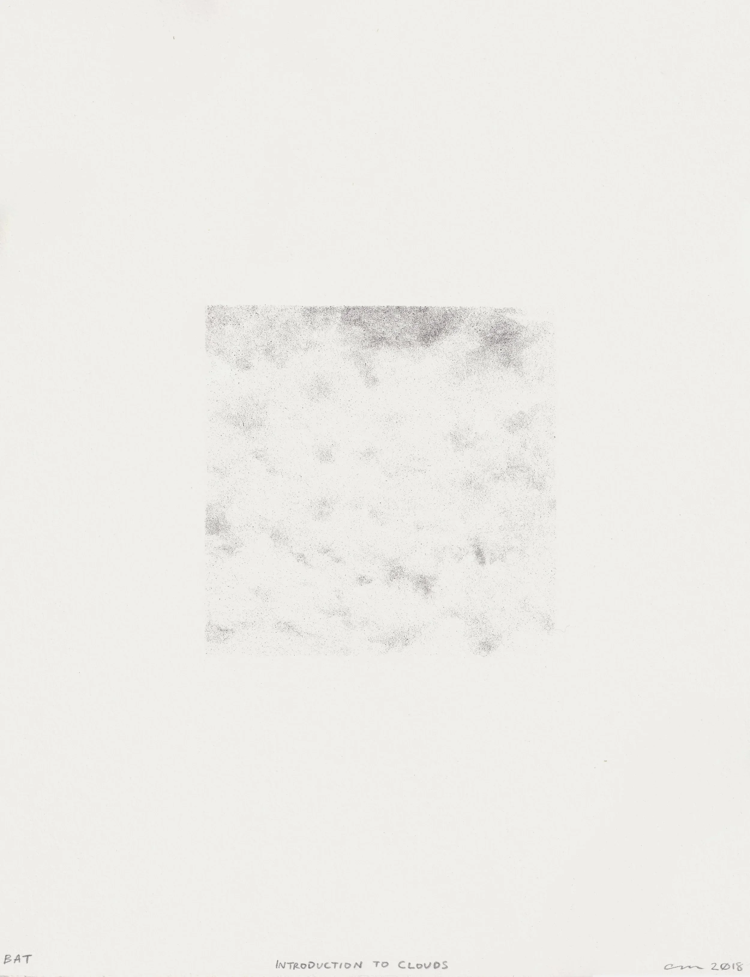 Introduction to Clouds, 2018. Lithograph on paper. Cynthia "Marris" Juárez. Part of "ABQ Print Club Portfolio Exchange," ABQ Print Club.