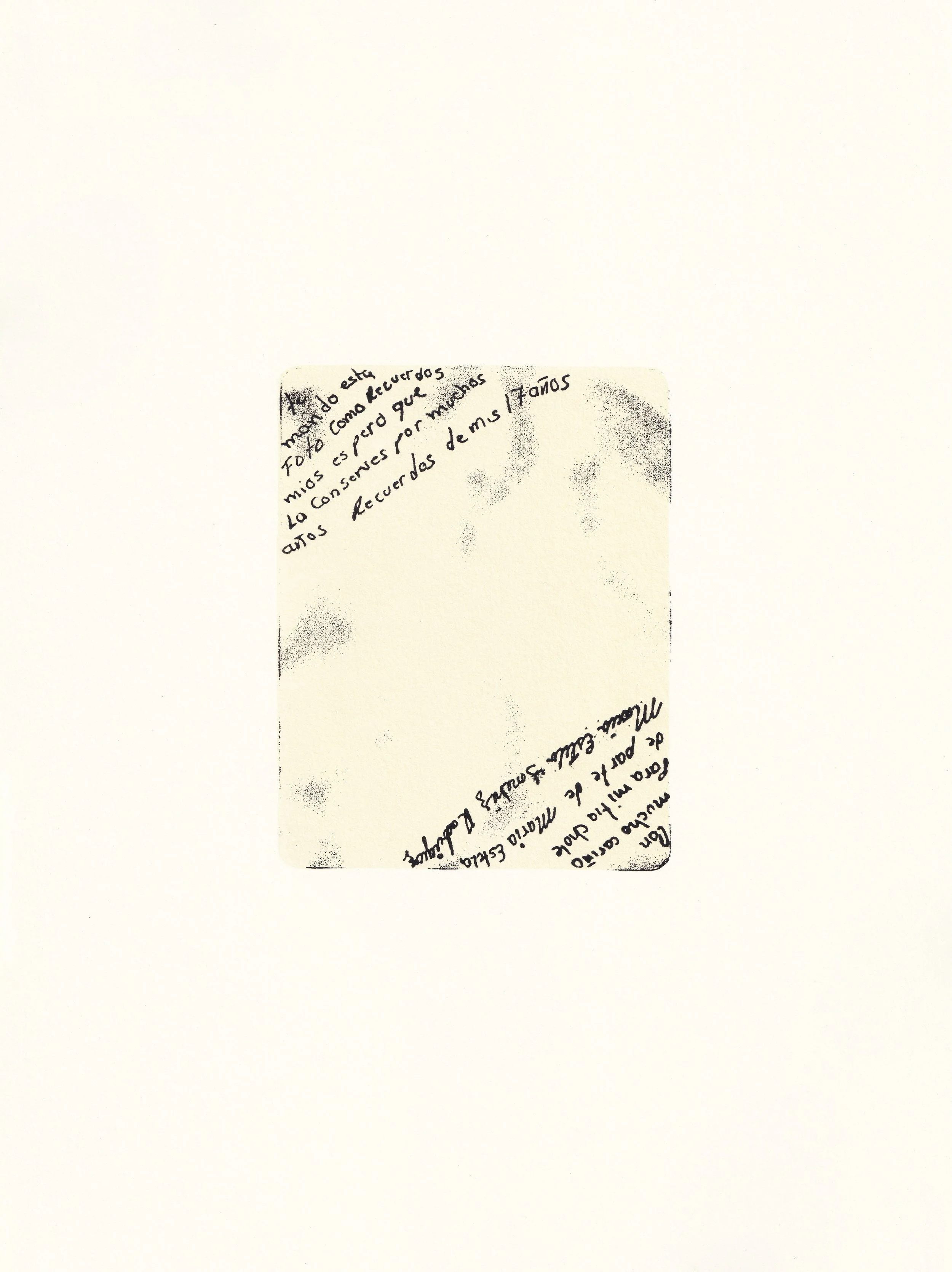 Describer, 2019. Serigraph on paper. Cynthia "Marris" Juárez. Part of the portfolio exchange "Conjuring Crossroads: Time Traveling with This Bridge Called My Back," Instituto Gráfico de Chicago.