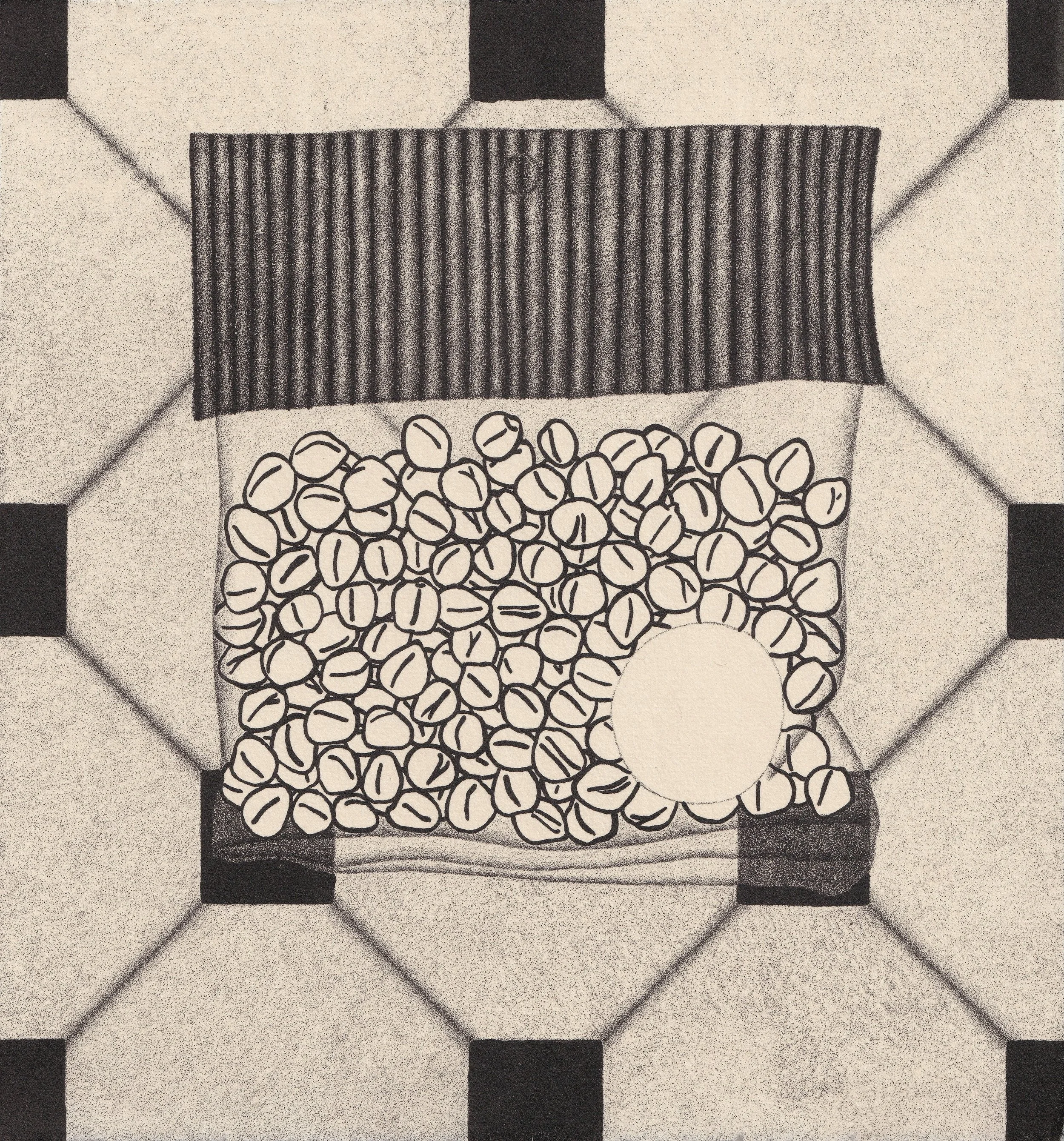 Botanas con Todo, 2024 (Warm). Lithograph on paper. Cynthia "Marris" Juárez.