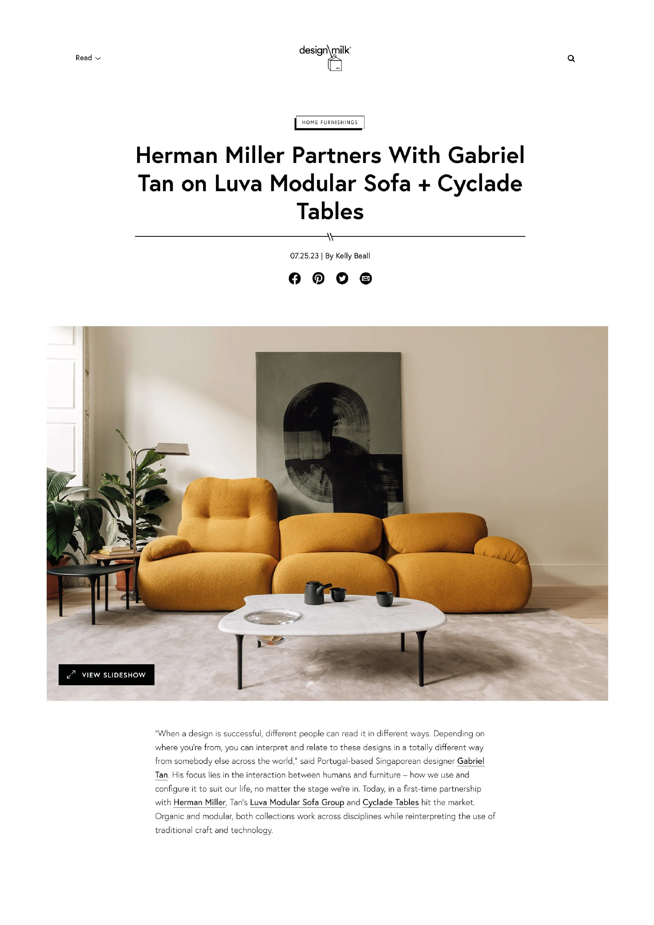 Design Milk, July 2023
