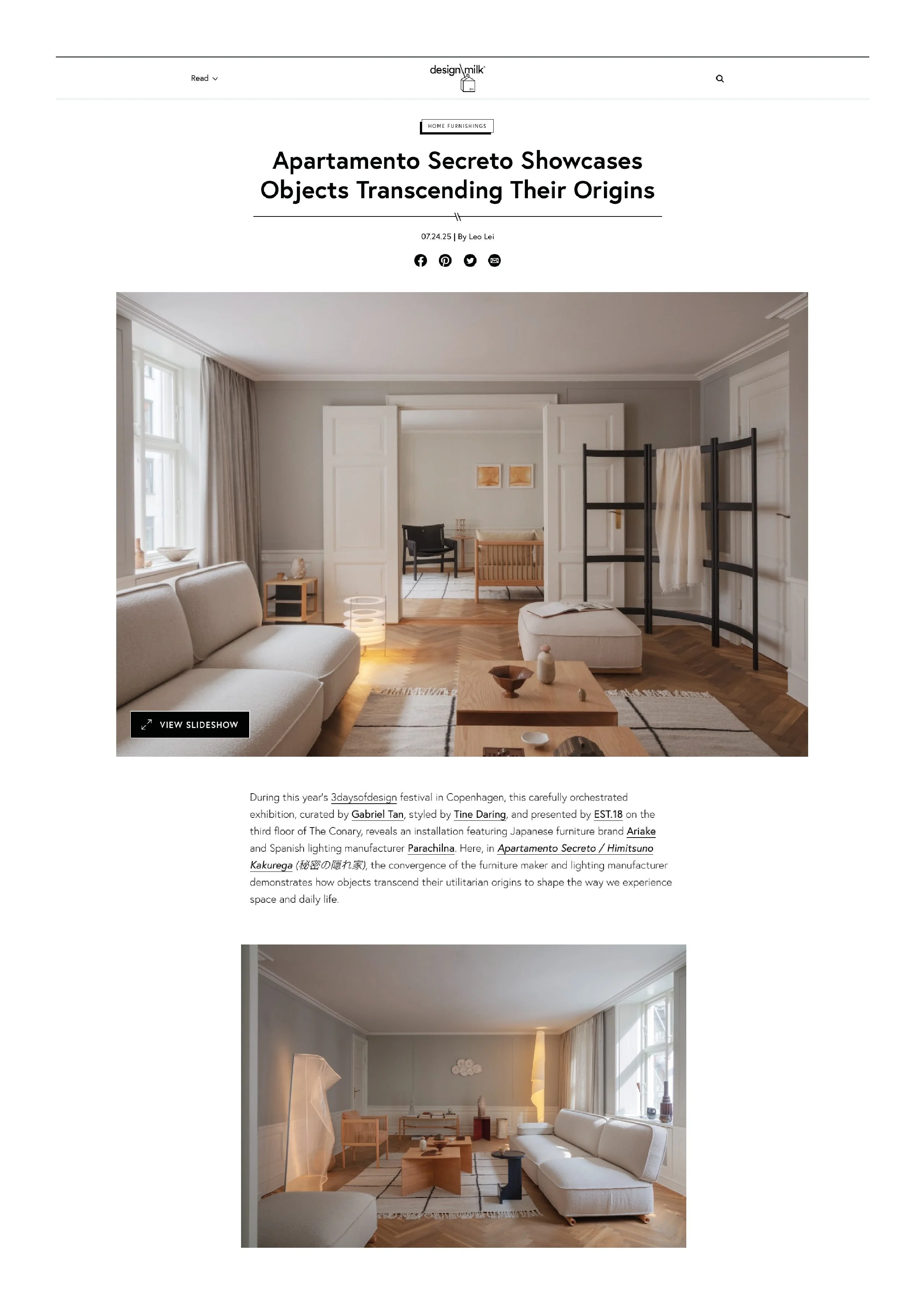 Design Milk, July 2025