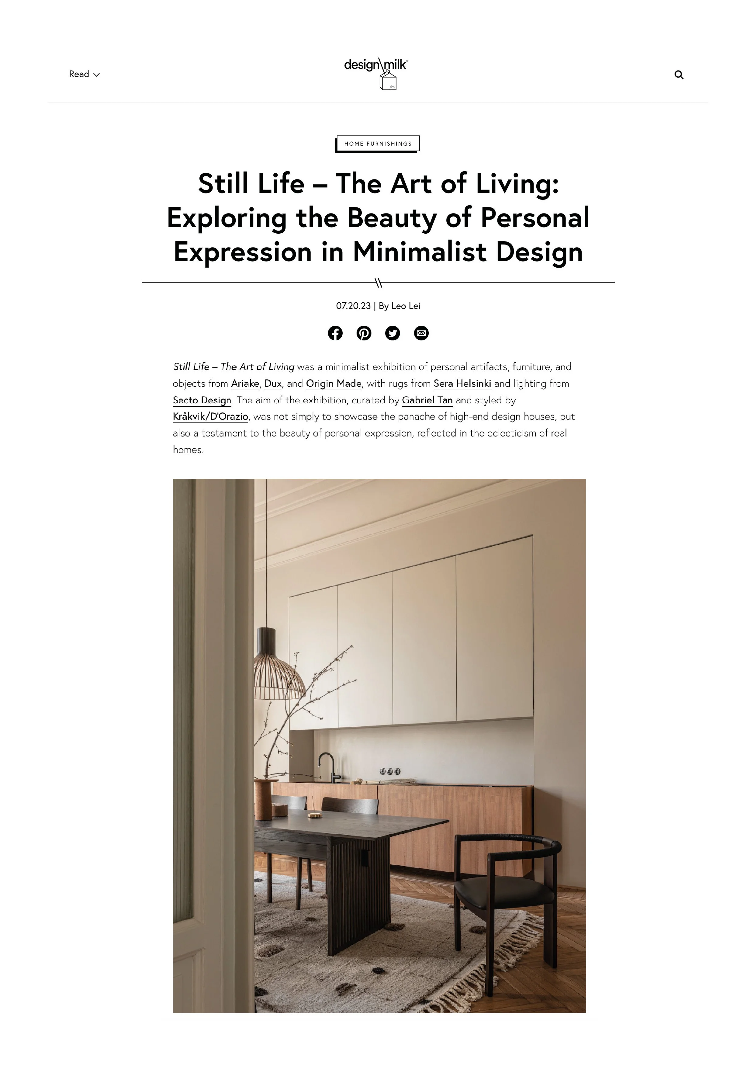Design Milk, July 2023