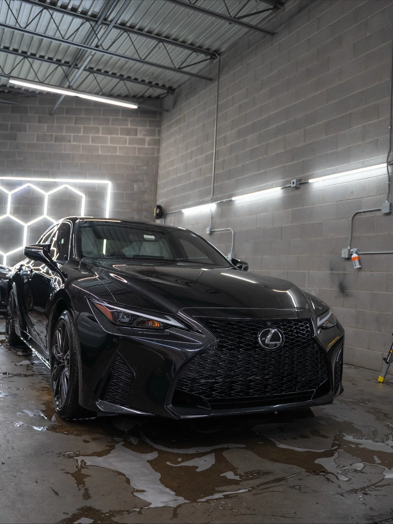 Full spa day for this Lexus IS 350 💎 The interior got a full refresh &mdash; deep carpet extraction, shampoo, and steam clean to bring back that factory-fresh look. Topped off with leather protection to keep it conditioned and ready for the winter. 