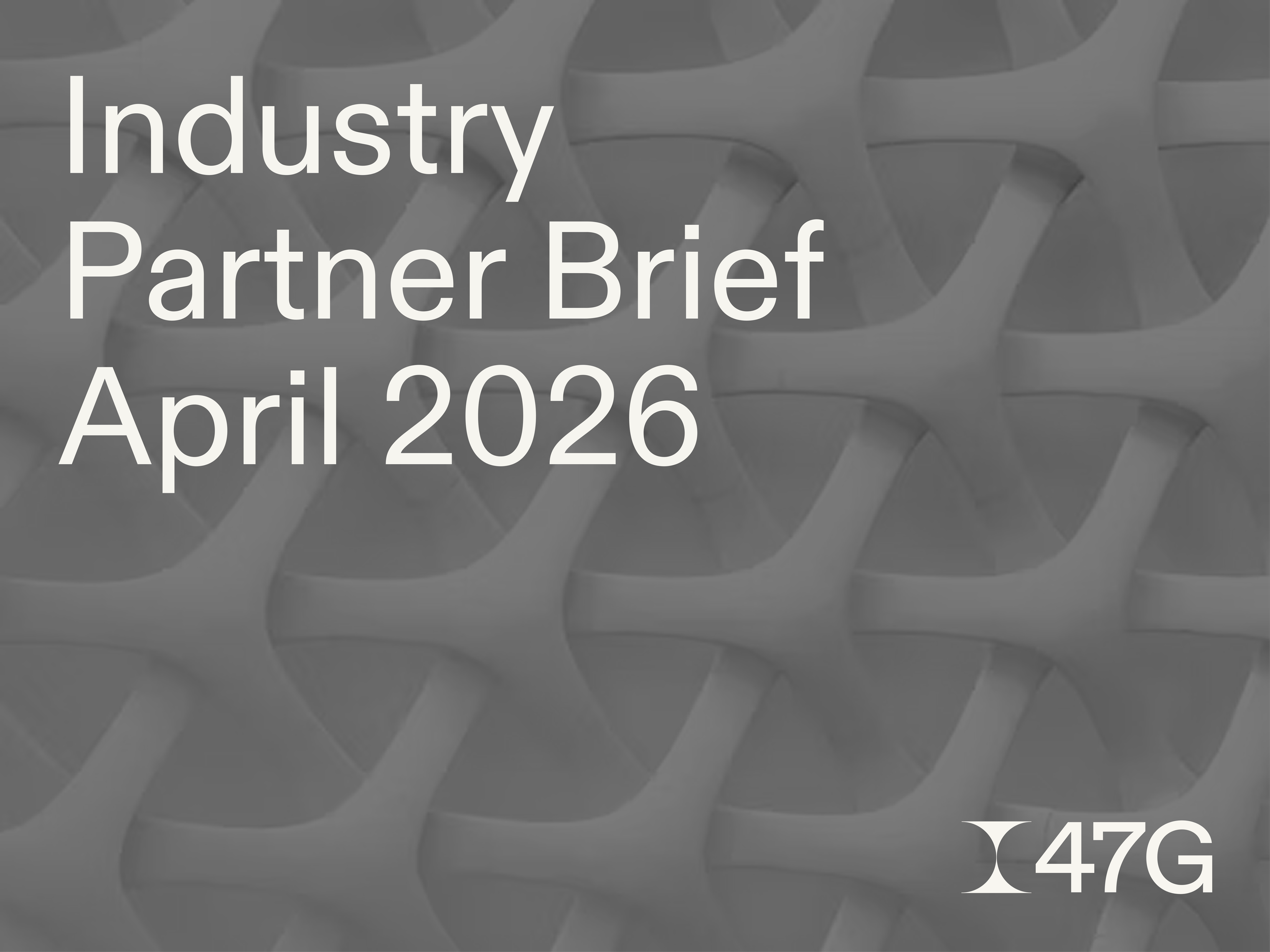 The Industry Partner Brief: April ‘26