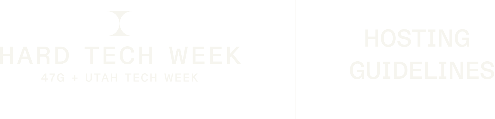 Hard Tech Week logo for hosting an event