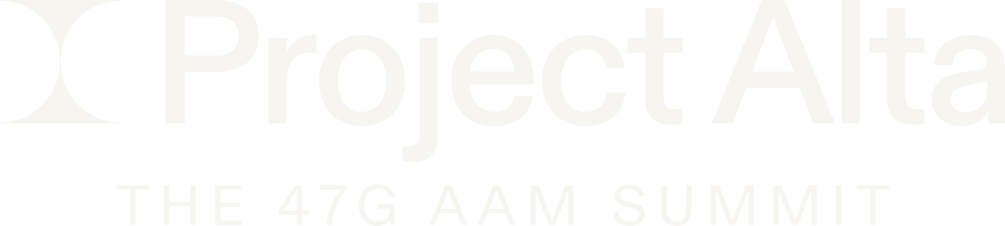 Logo for Project Alpha, the 47G AAM Summit