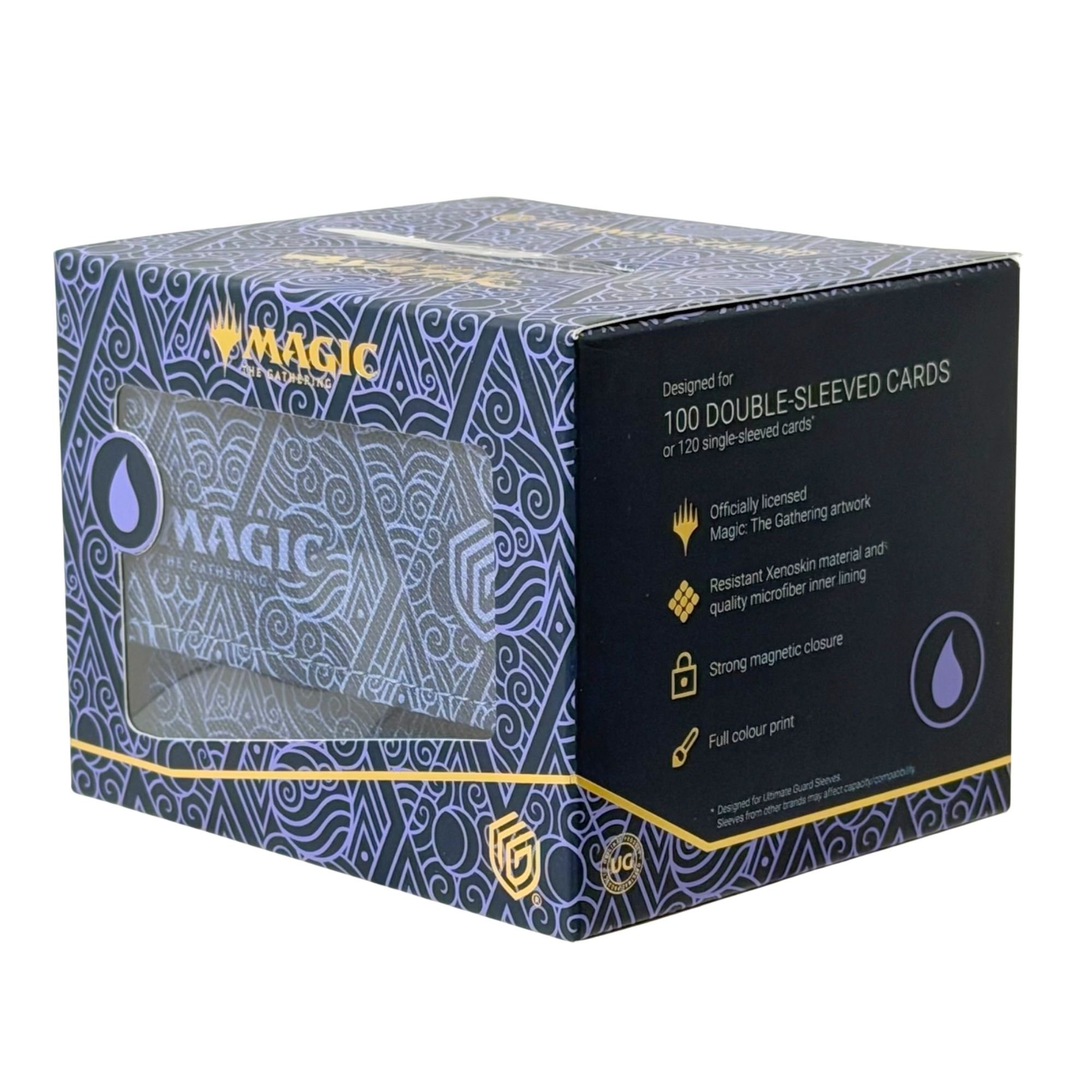 Magic: The Gathering – Premium Deck Box (Island Mana | 100+ Double-Sleeved Cards)