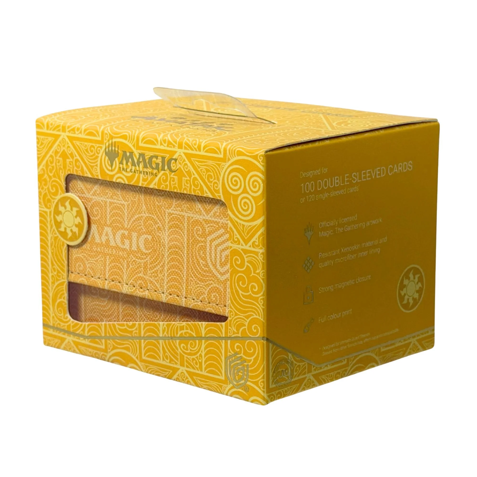 Magic: The Gathering – Premium Deck Box (Plains Mana | 100+ Double-Sleeved Cards)