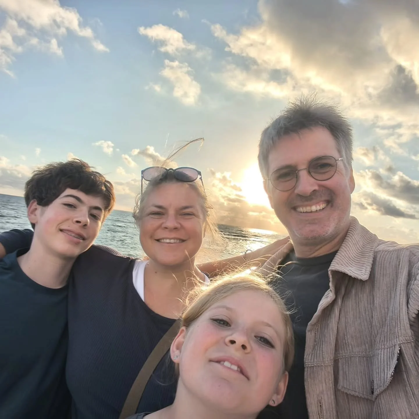My tribe! ❤️ We&rsquo;re all a bit mad... but somehow it works! 😂

A rare family photo because, like so many families, we always forget to take one!
We&rsquo;re a French-English family, and our kids were born and raised here, where their dad grew up