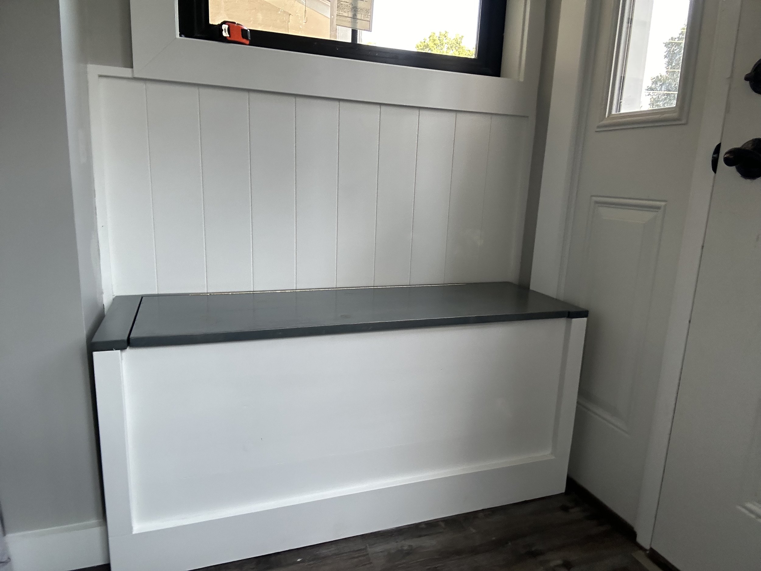 entryway custom bench