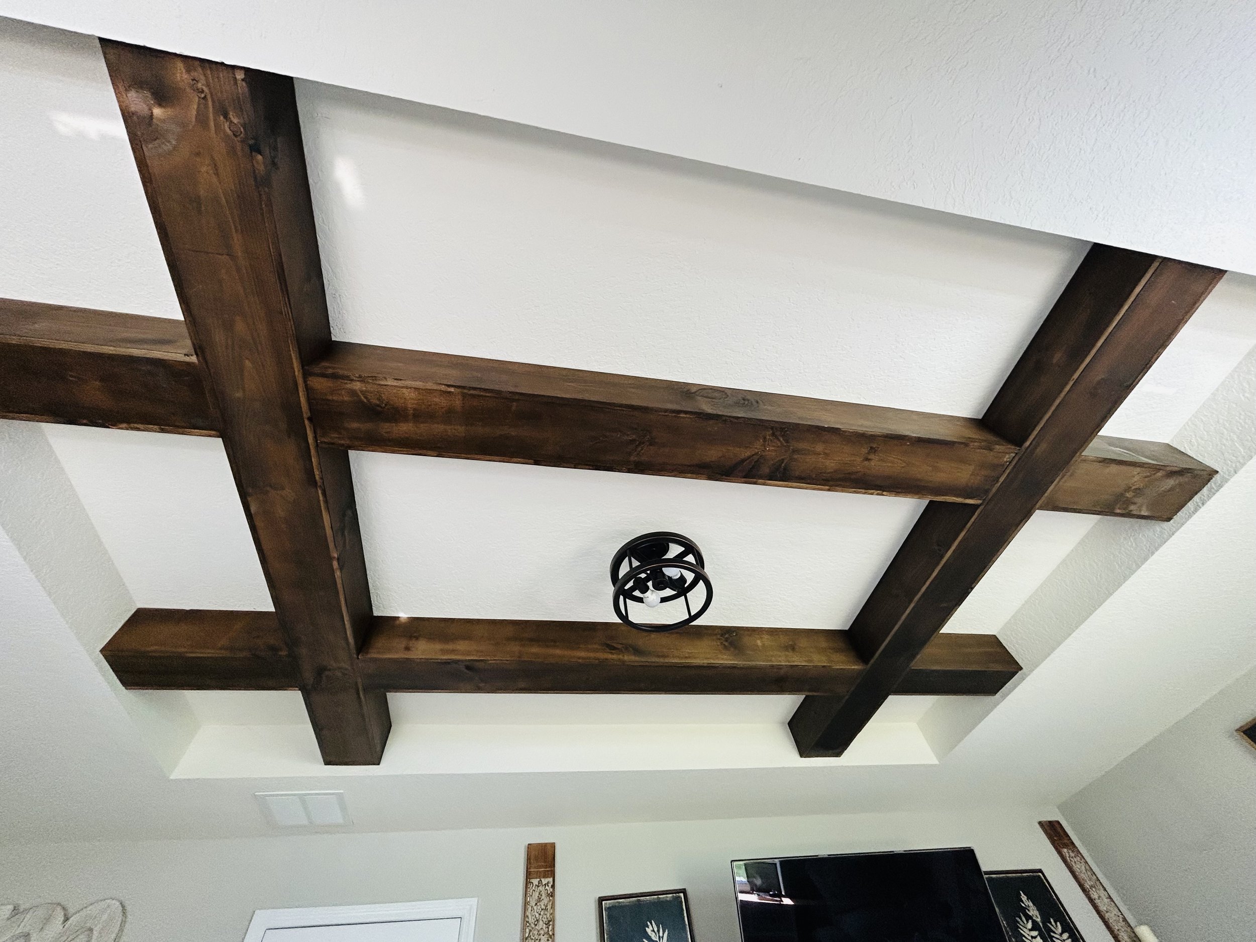 bedroom beams built