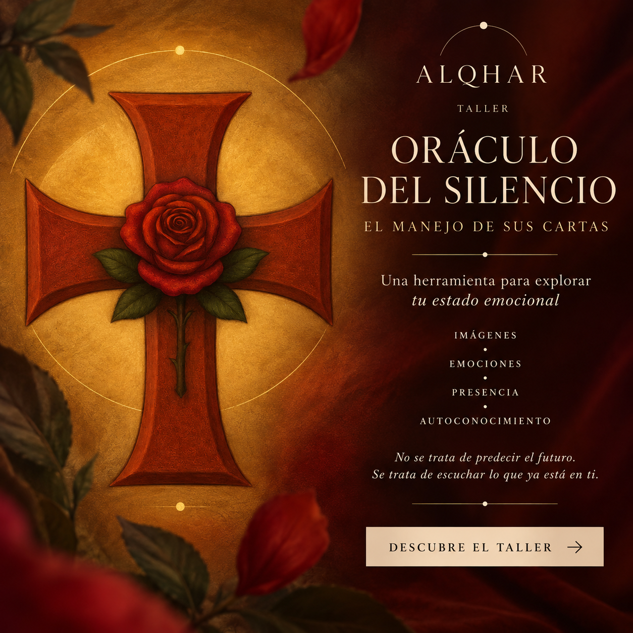Taller Oráculo del Silencio, una experiencia de autoconocimiento y exploración emocional.