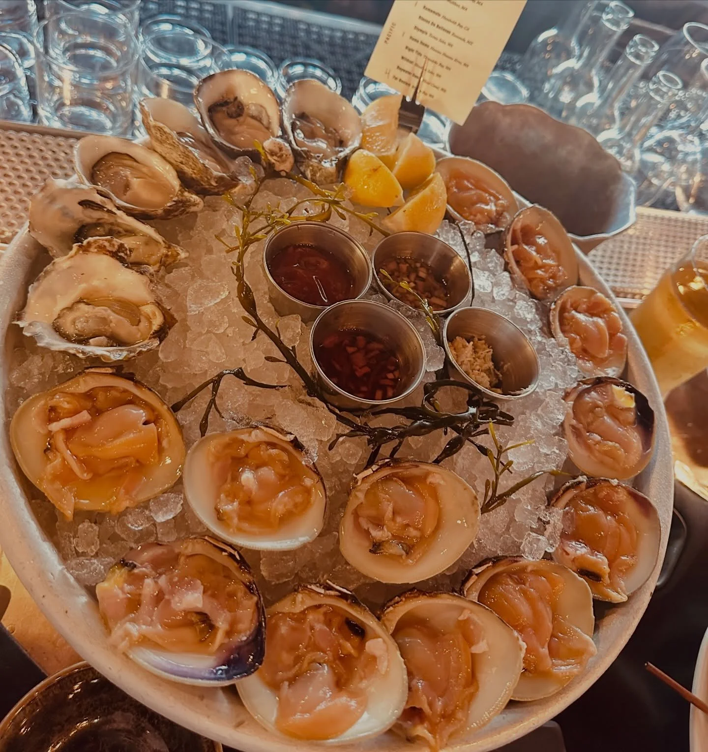 Day three, and I&rsquo;m fully indulging in my favorite little neck clams straight from Long Island &hellip; Shut the front door I&rsquo;m soooo flipping happy! 

@watergrill