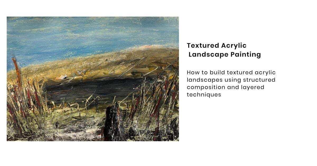 Textured Acrylic Landscape Painting: Materials, Techniques &amp; Process