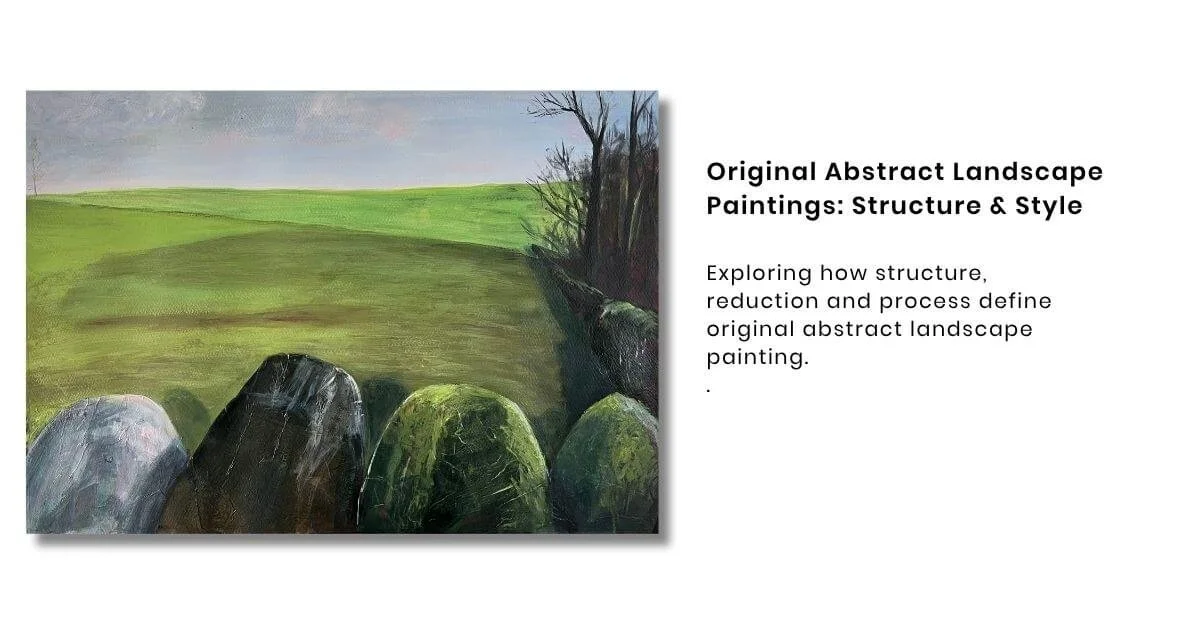 Original Abstract Landscape Paintings: Structure &amp; Style