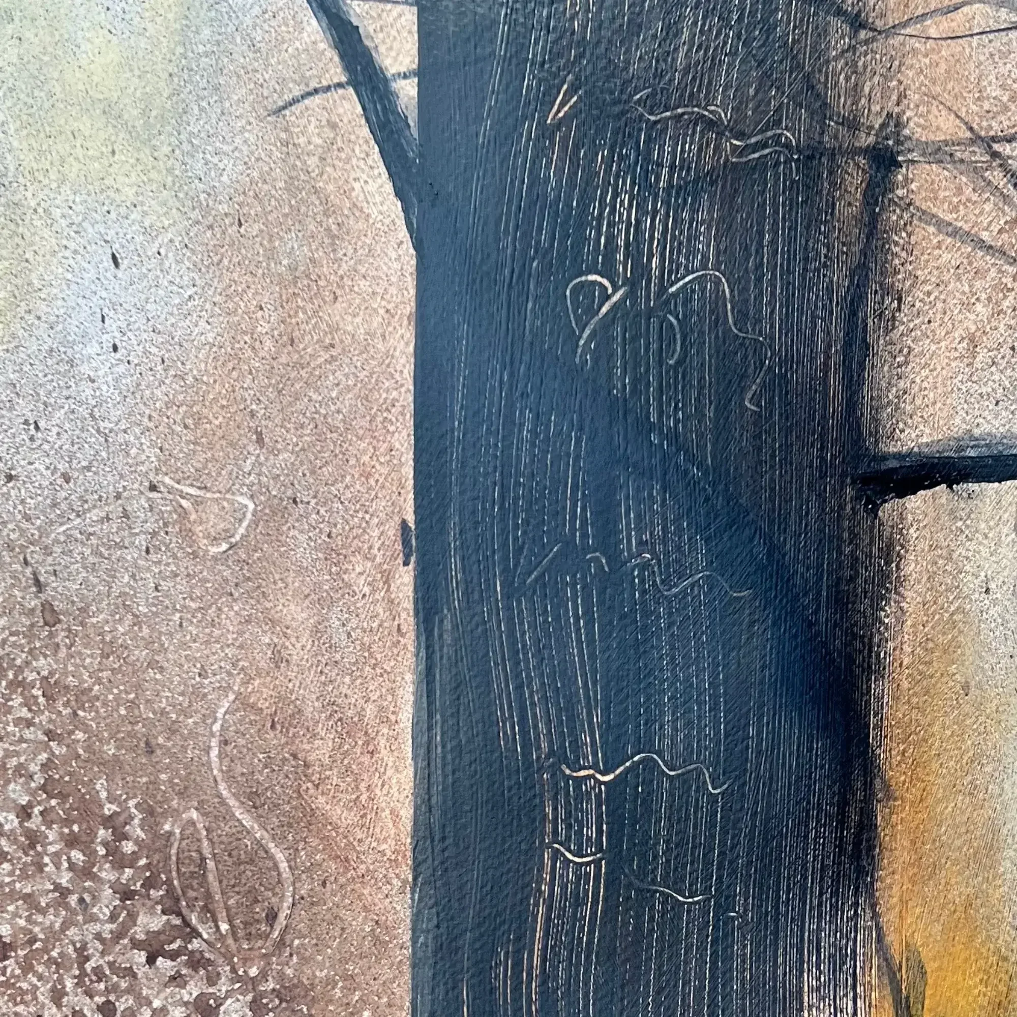 Close-up of atmospheric transitions and visible underlayers in After The Burn