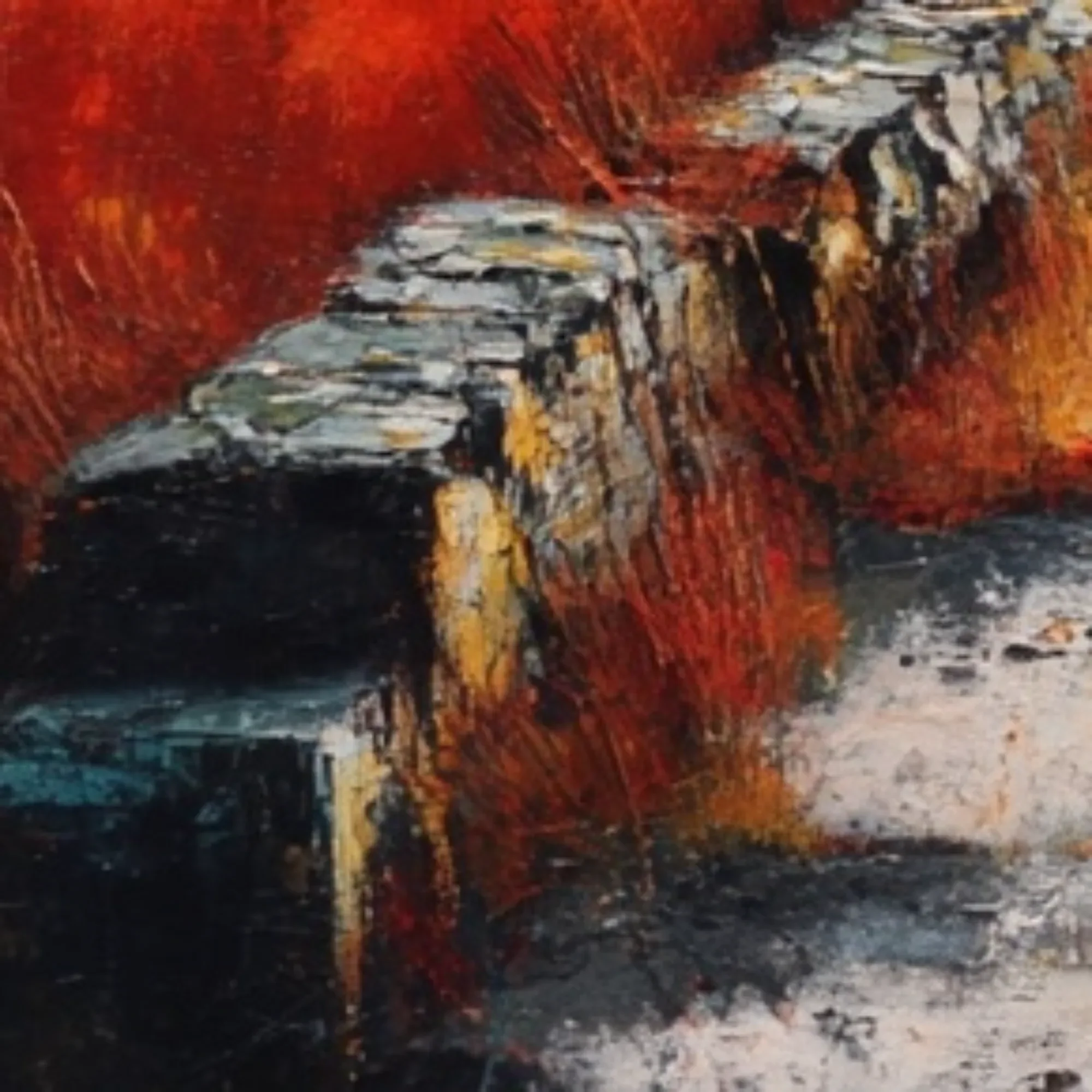 Drystone wall and textured surface detail in The Long Divide